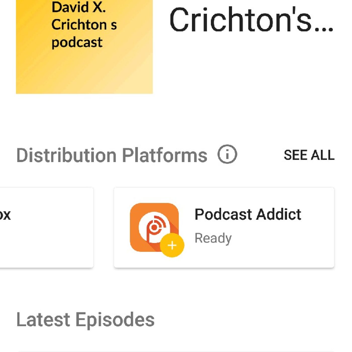 David X. Crichton\'s podcast