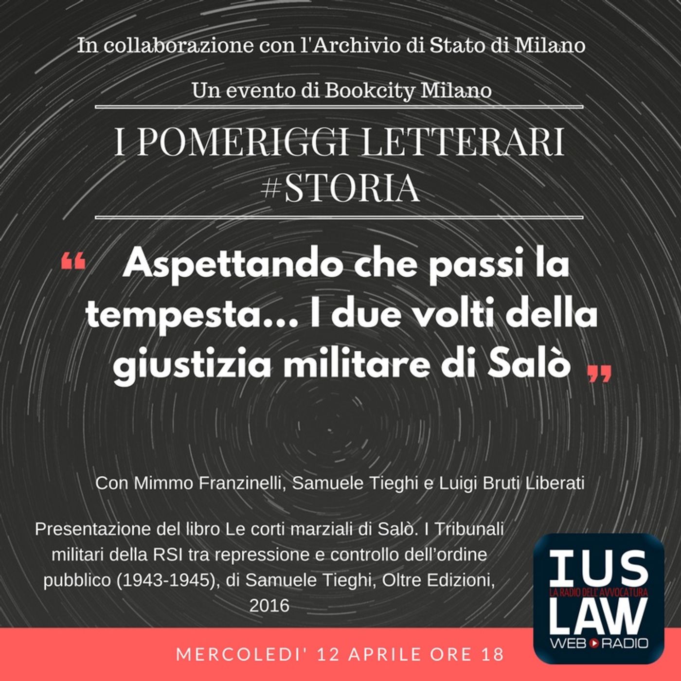 #iPomeriggiLetterari di Storia - presentazione del libro Le corti marziali di Salò. episode artwork