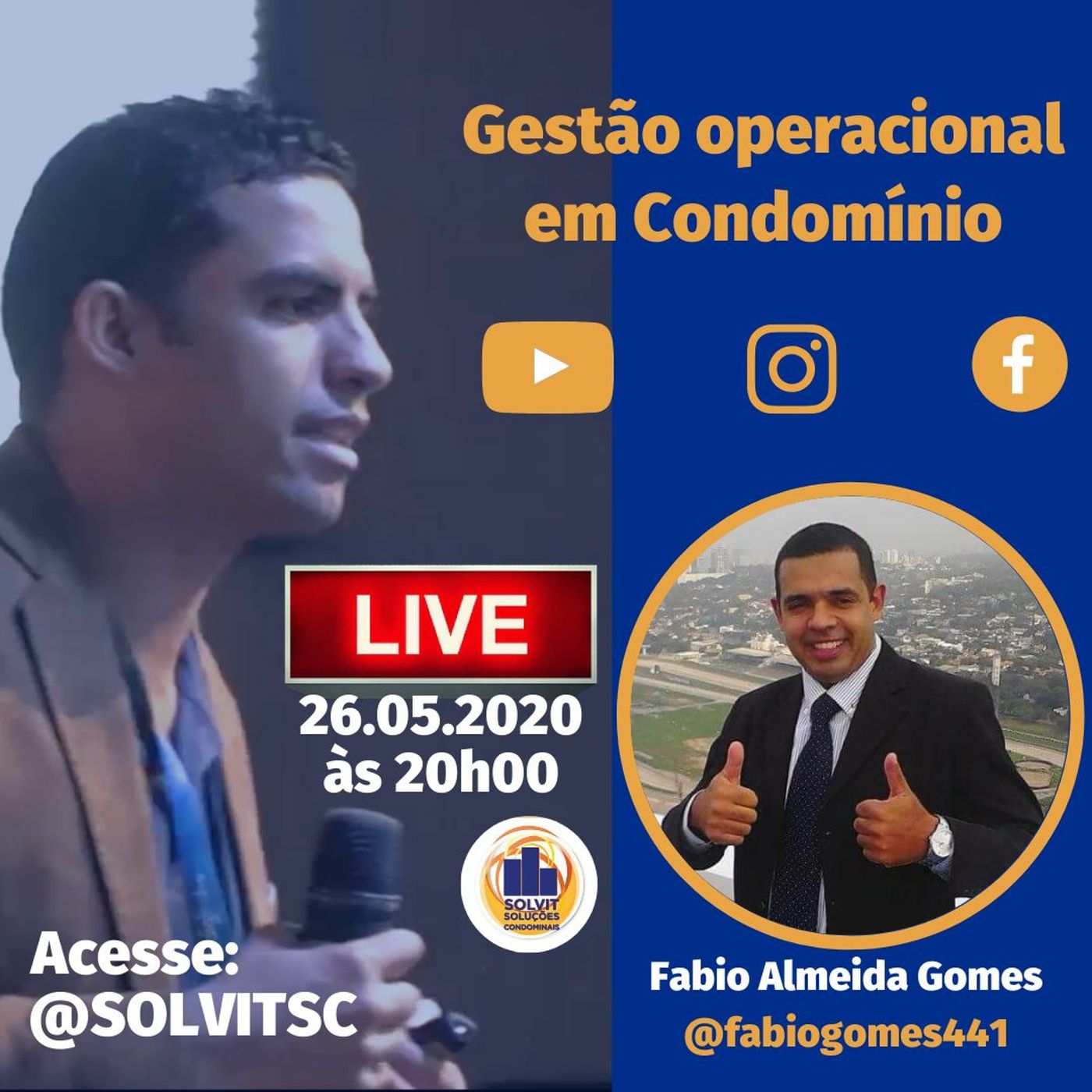 LIVE #004 - Gestão Operacional Em Condomínios - Fabio Almeida Gomes episode artwork