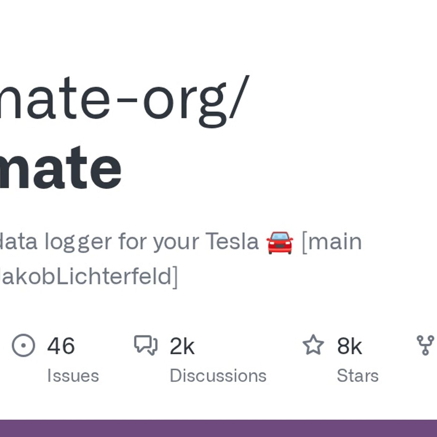 GitHub - teslamate-org/teslamate: A self-hosted data logger for your Tesla  [main maintainer=@JakobLichterfeld] episode artwork