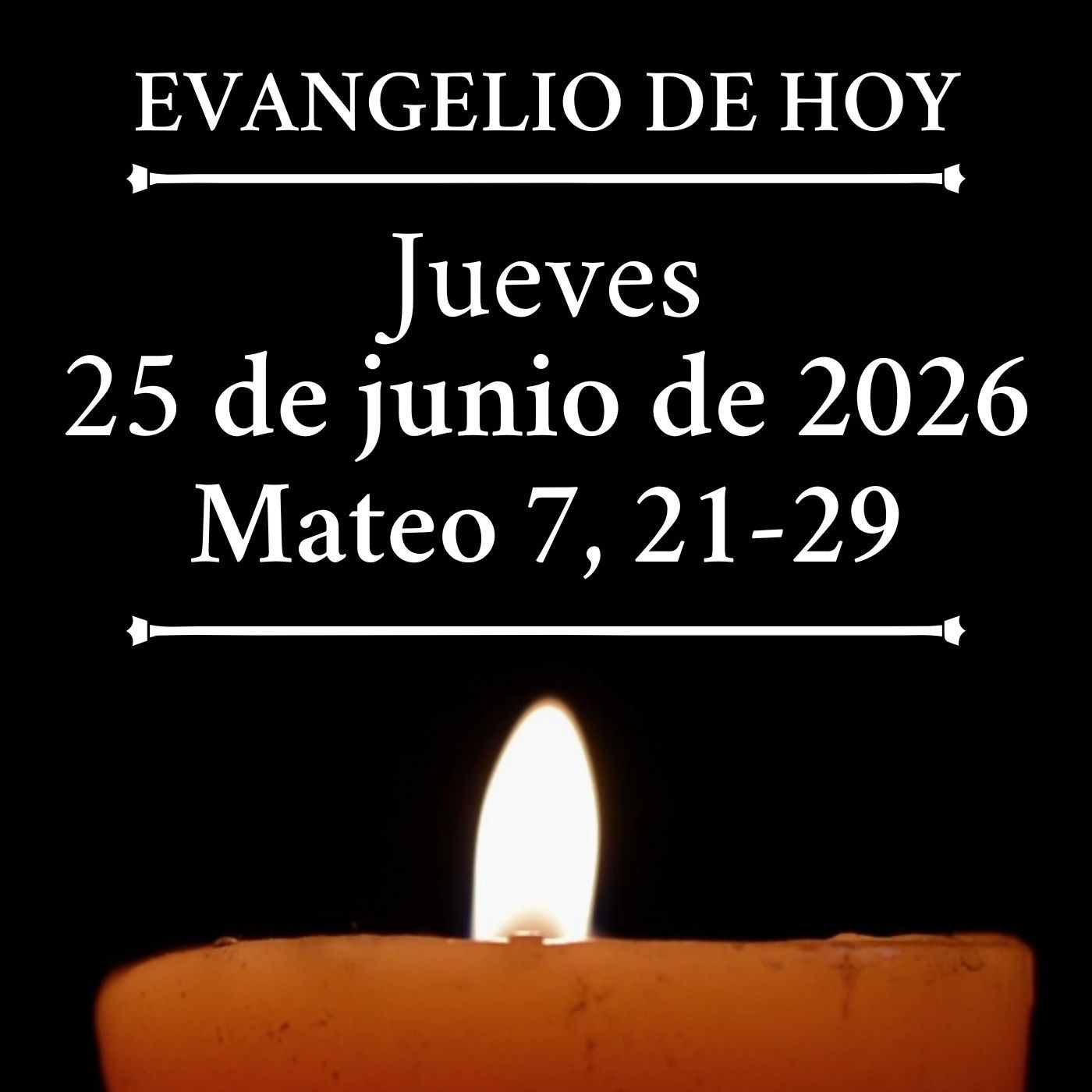 Evangelio del jueves 25 de junio de 2026 - Alejaos de mí, los que obráis la iniquidad episode artwork