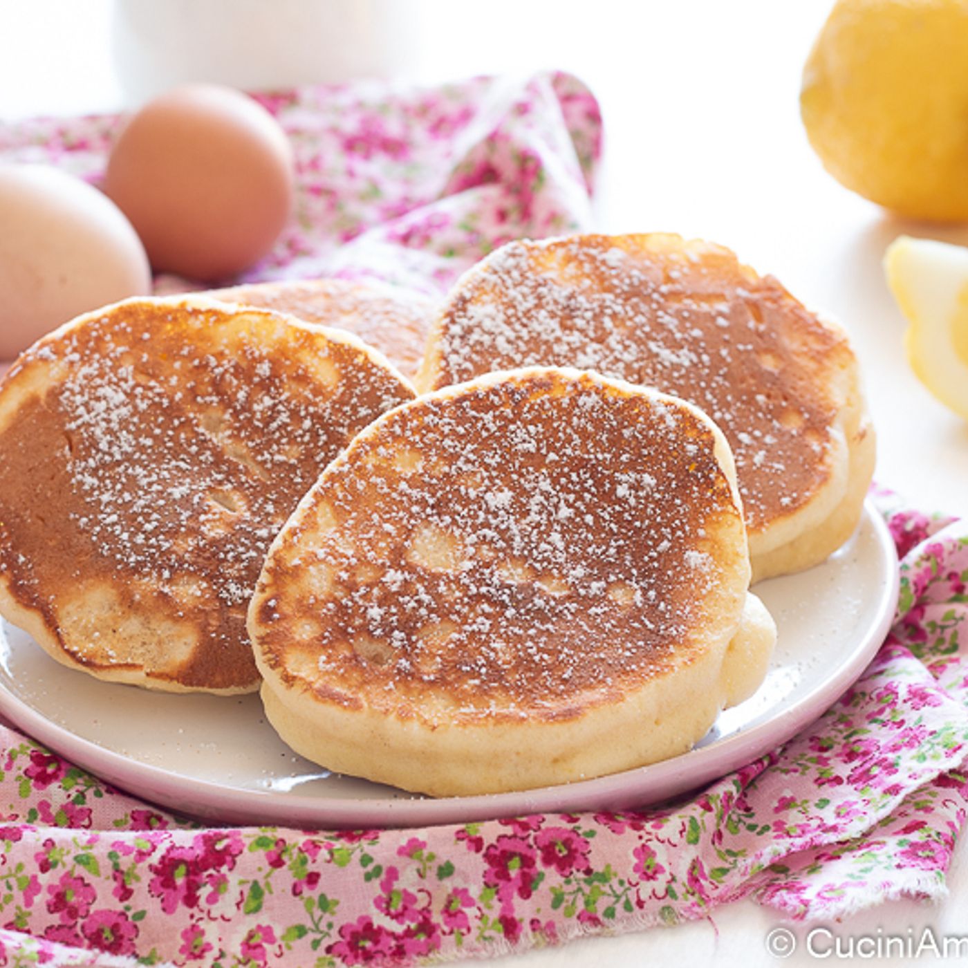 Pancake yogurt e limone