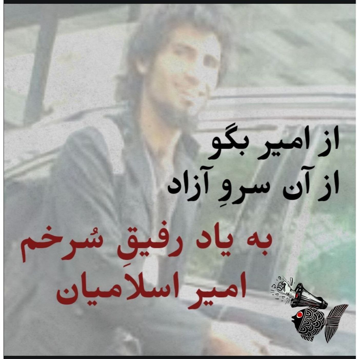 از امیر بگو، از آن سروِ آزاد | به‌یاد رفیقِ سُرخم امیر اسلامیان