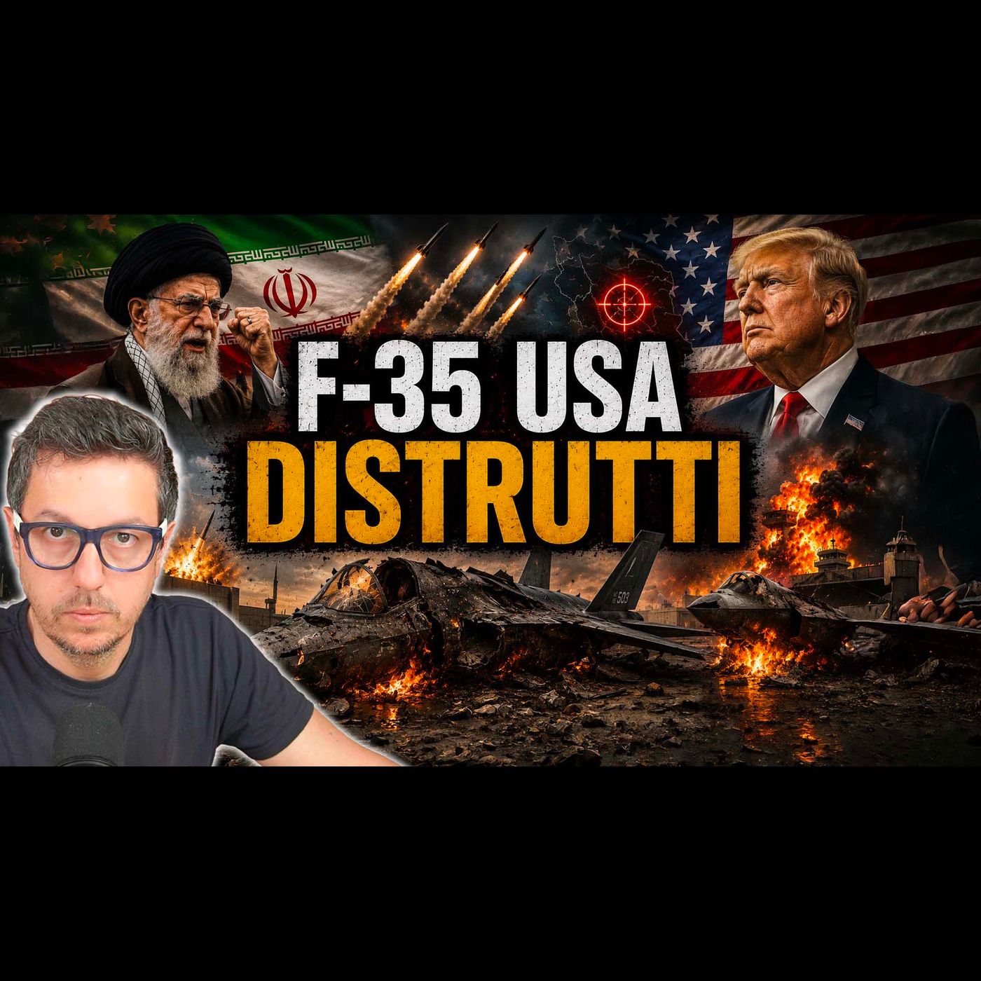 L’IRAN SCATENA L’INFERNO: RISPONDE AL RAID USA CON MISSILI SUGLI F-35