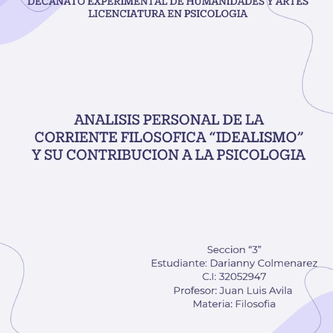 Análisis personal sobre el Idealismo cover art