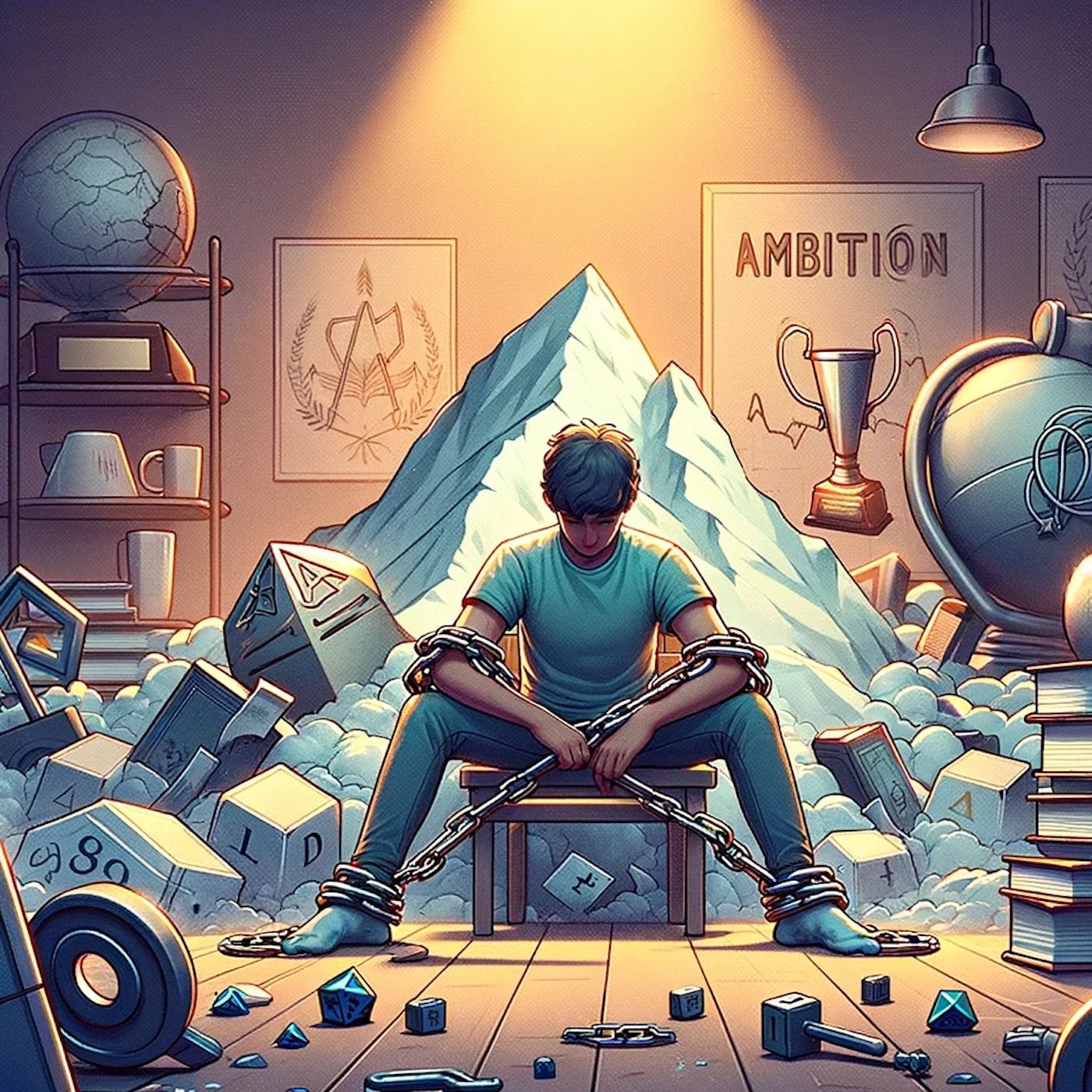 "My ambition is handicapped by laziness." episode artwork