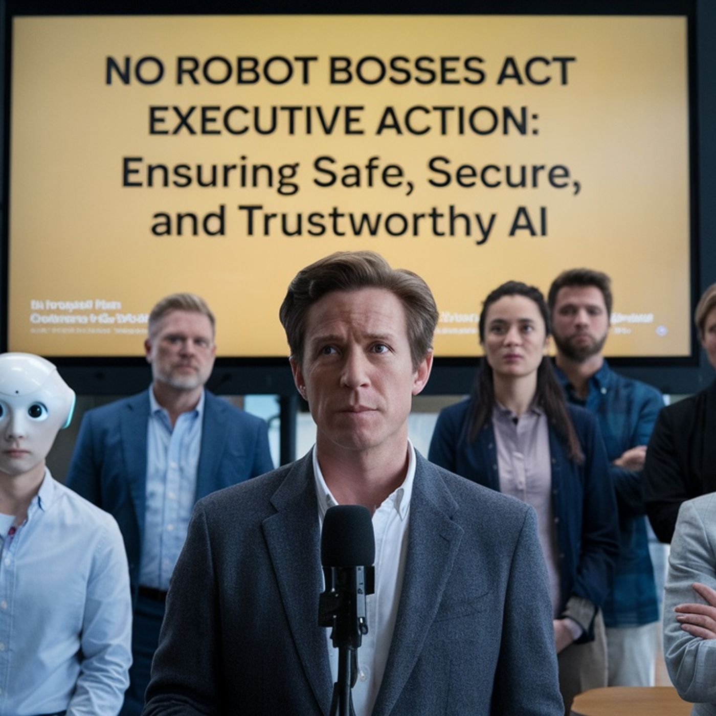 No Robot Bosses Act Executive Action Ensuring Safe Secure and Trustworthy AI