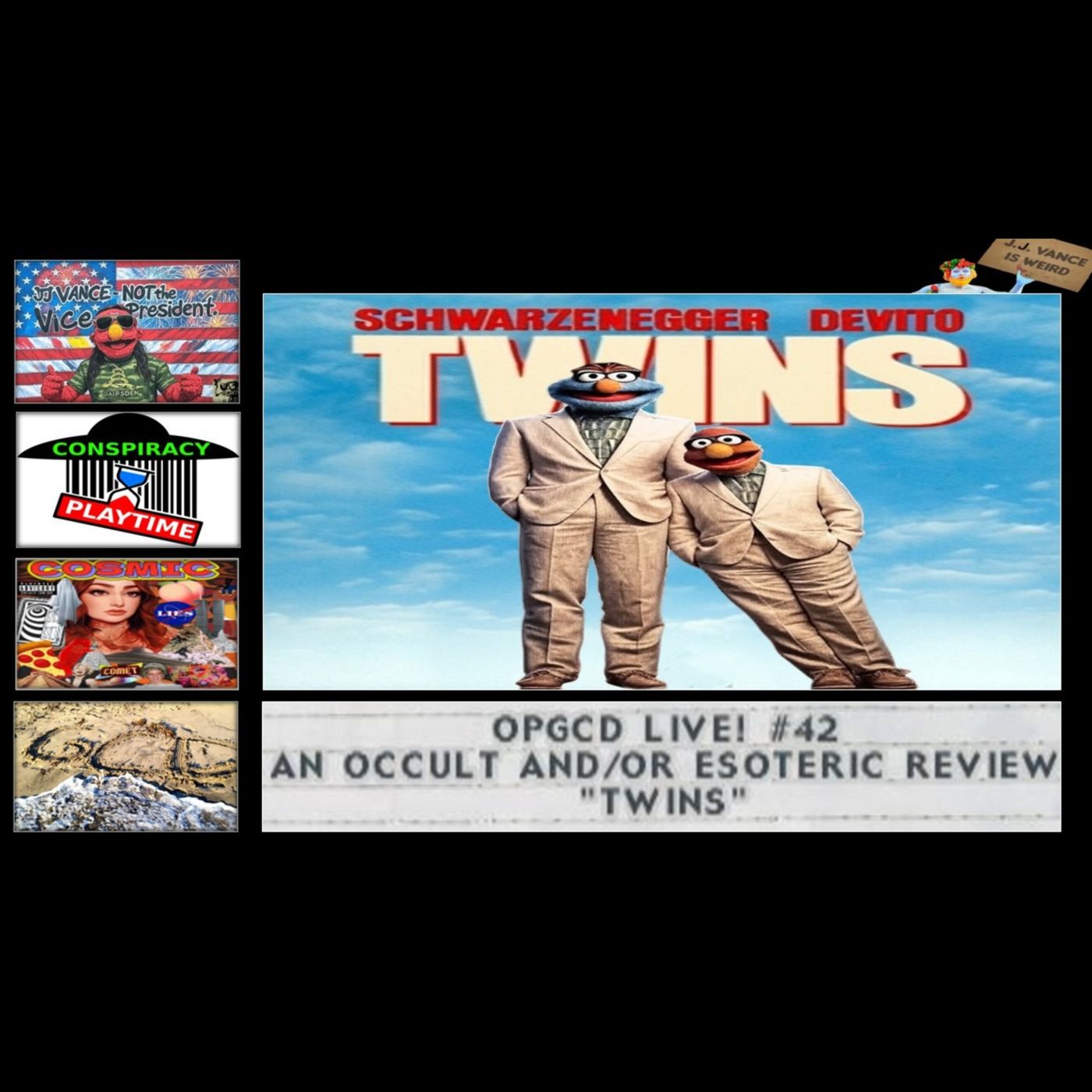 OpGCD Live! #42 - An Occult and/or Esoteric Review of "Twins" - w/Julia the Cosmic Peach & (NOT-Bill) Colby