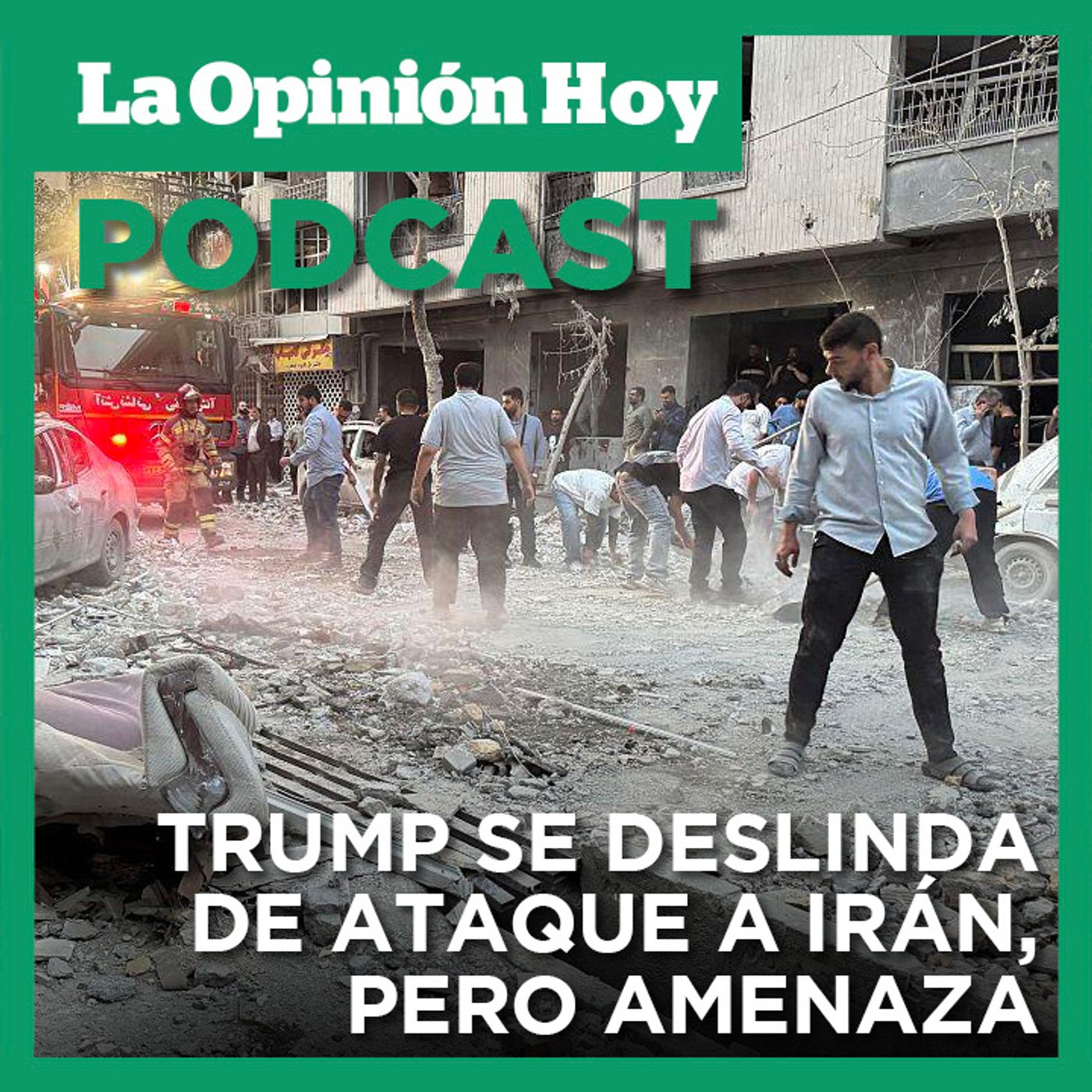 Trump asegura que no tuvo nada que ver con el ataque a Irán pero amenaza a Teherán.