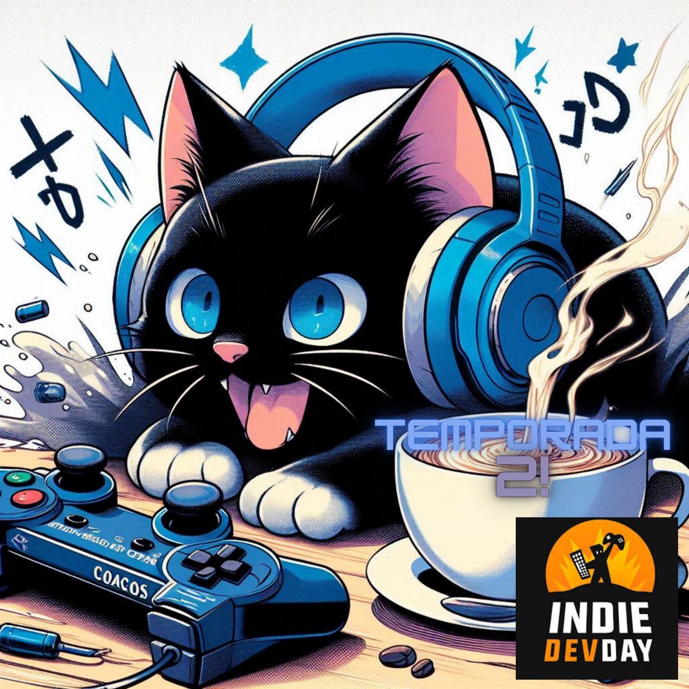 CAFÉ con GATO NEGRO - Videojuegos