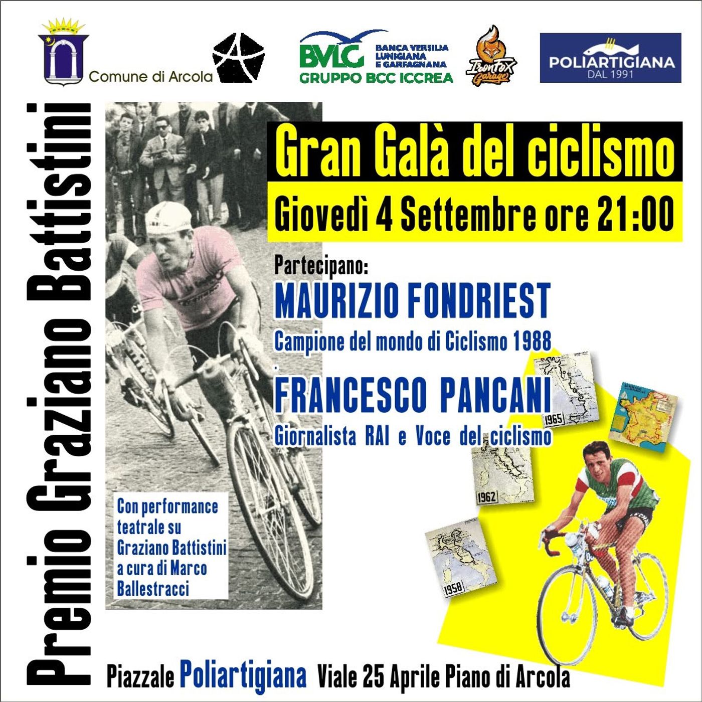 Gran Gala Ciclismo Arcola: Gianluca Tinfena (Le Esaurite - 30 Agosto 2025) episode artwork