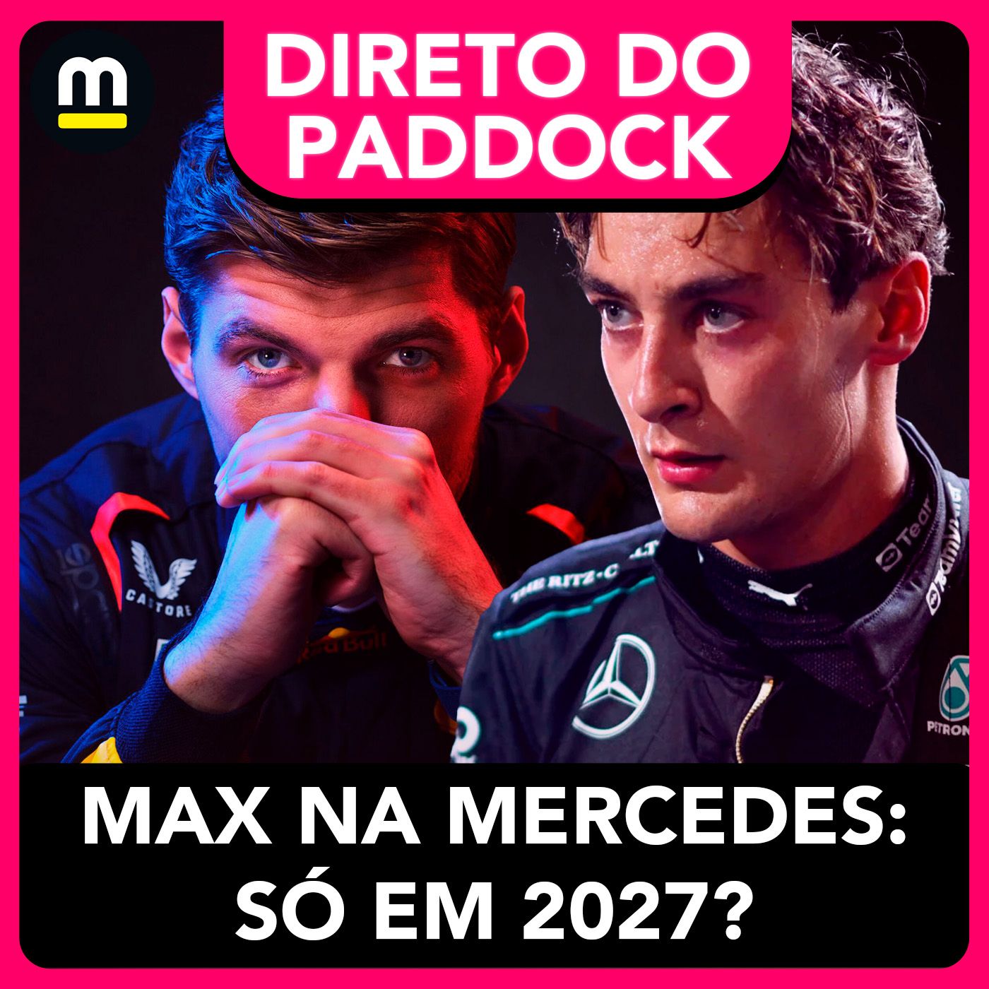 Russell se banca e mais infos apontam Max na Mercedes só em 2027: será? Hamilton, Bortoleto e Alonso episode artwork