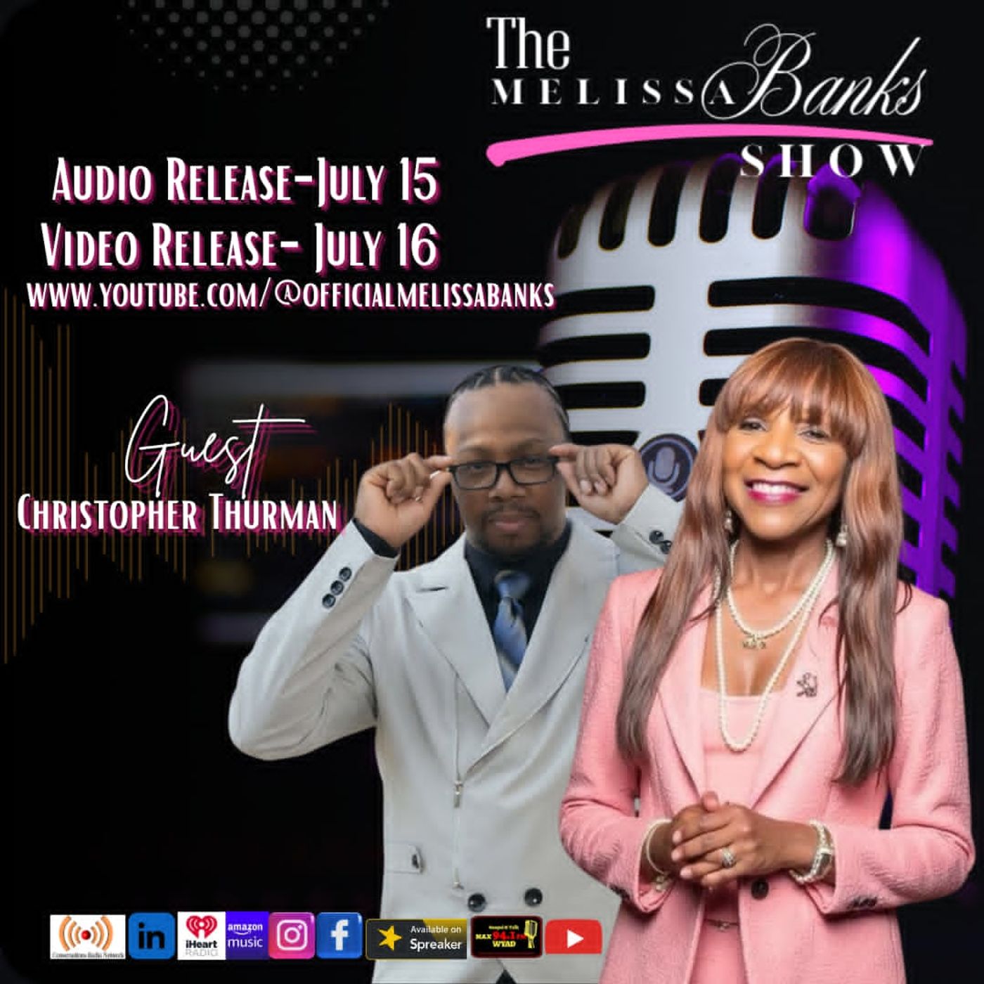 The Melissa Banks Show welcomes Christopher Thurman episode artwork
