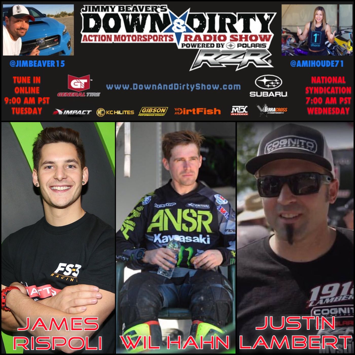 Wil Hahn, Justin Lambert, & James Rispoli On Air!