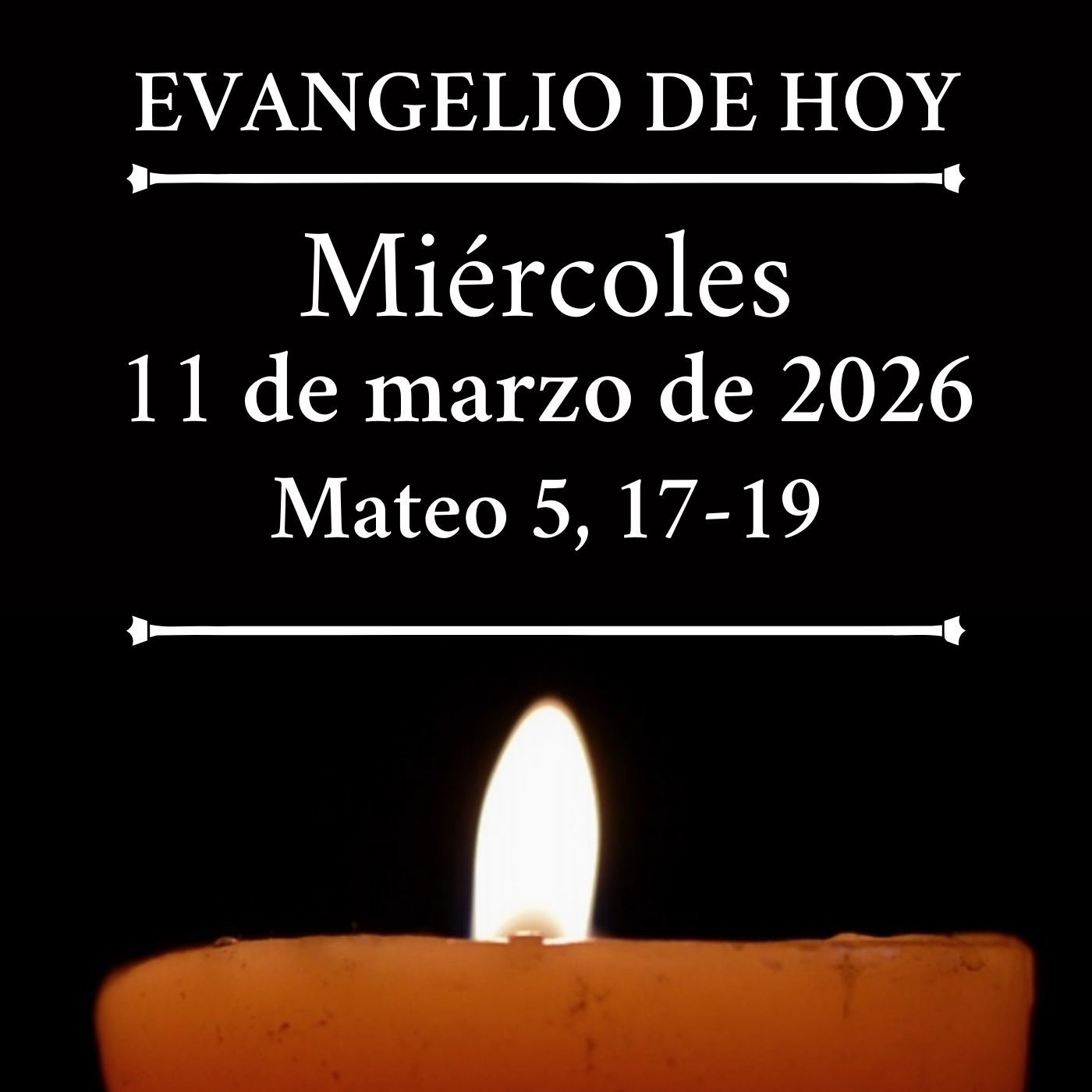 Evangelio del miércoles 11 marzo de 2026 - No he venido a abolir, sino a dar plenitud episode artwork