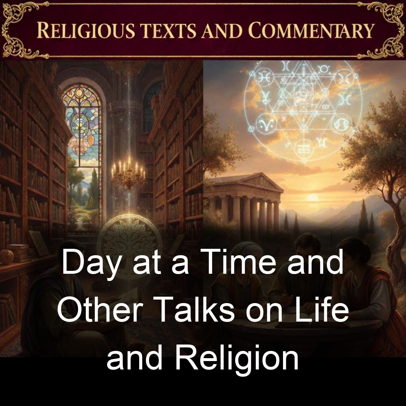 Day at a Time and Other Talks on Life and Religion