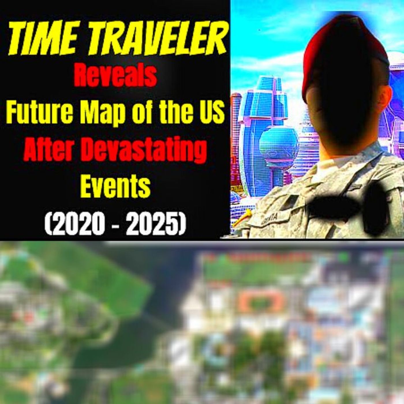 Time Traveler Reveals Future Map of the US After Devastating Events