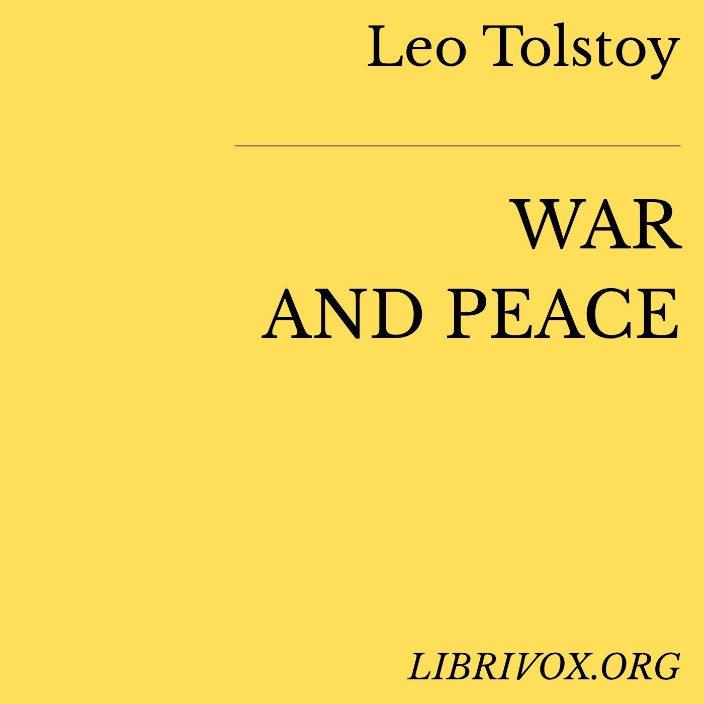 Leo Tolstoy, War and Peace, Audiobook