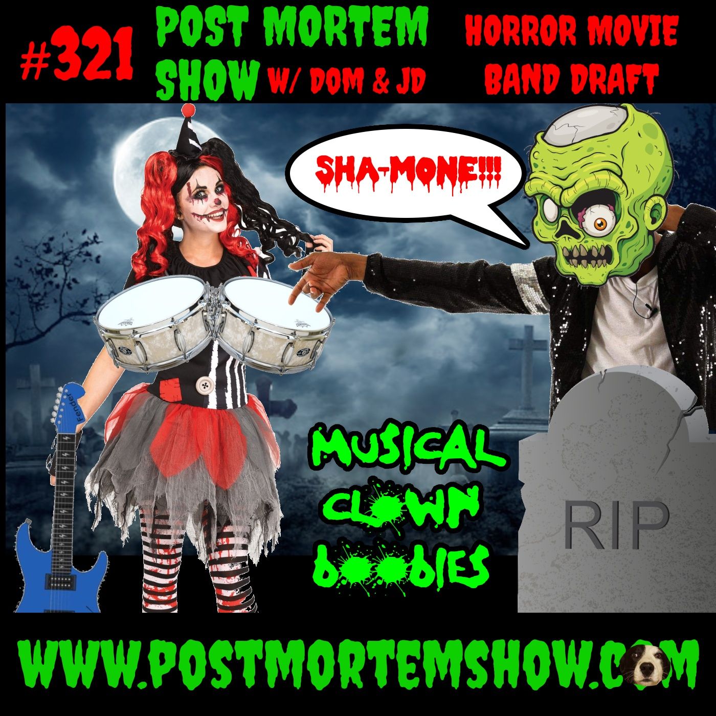 e321 - Musical Clown Boobies (HORROR MOVIE BAND DRAFT) episode artwork