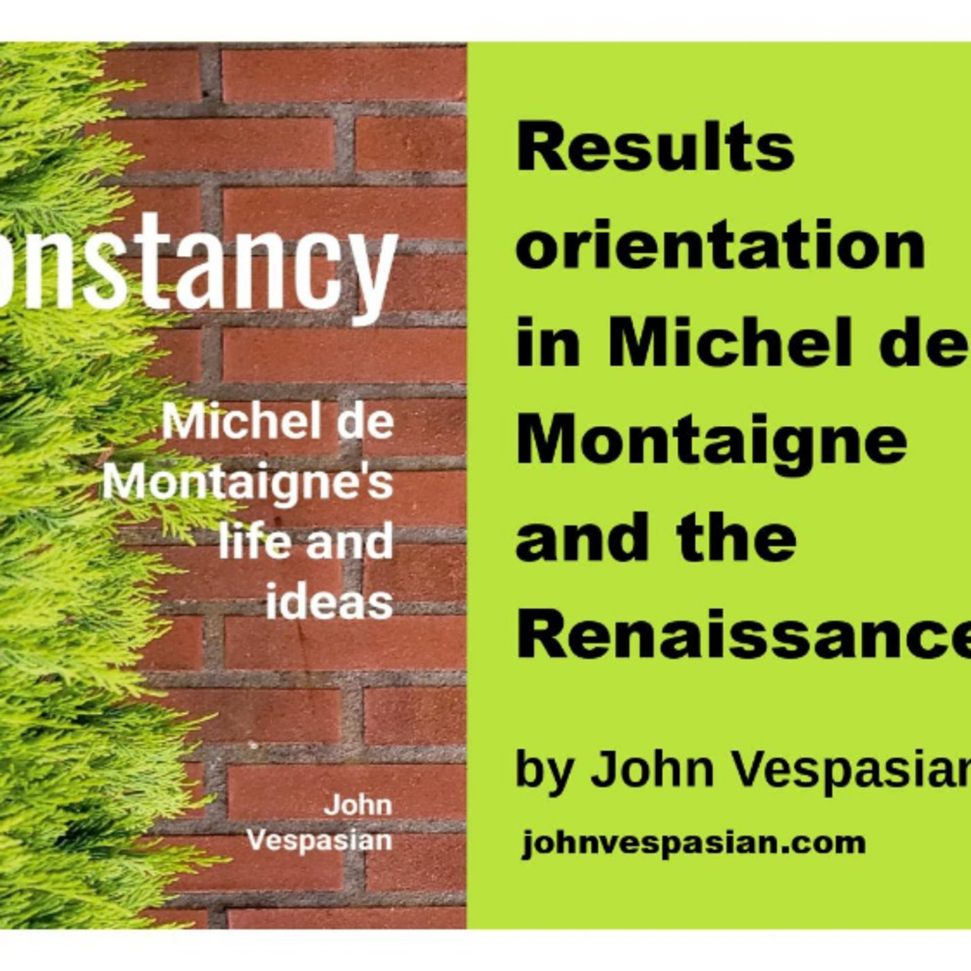 Results orientation in Michel de Montaigne and the Renaissance episode artwork