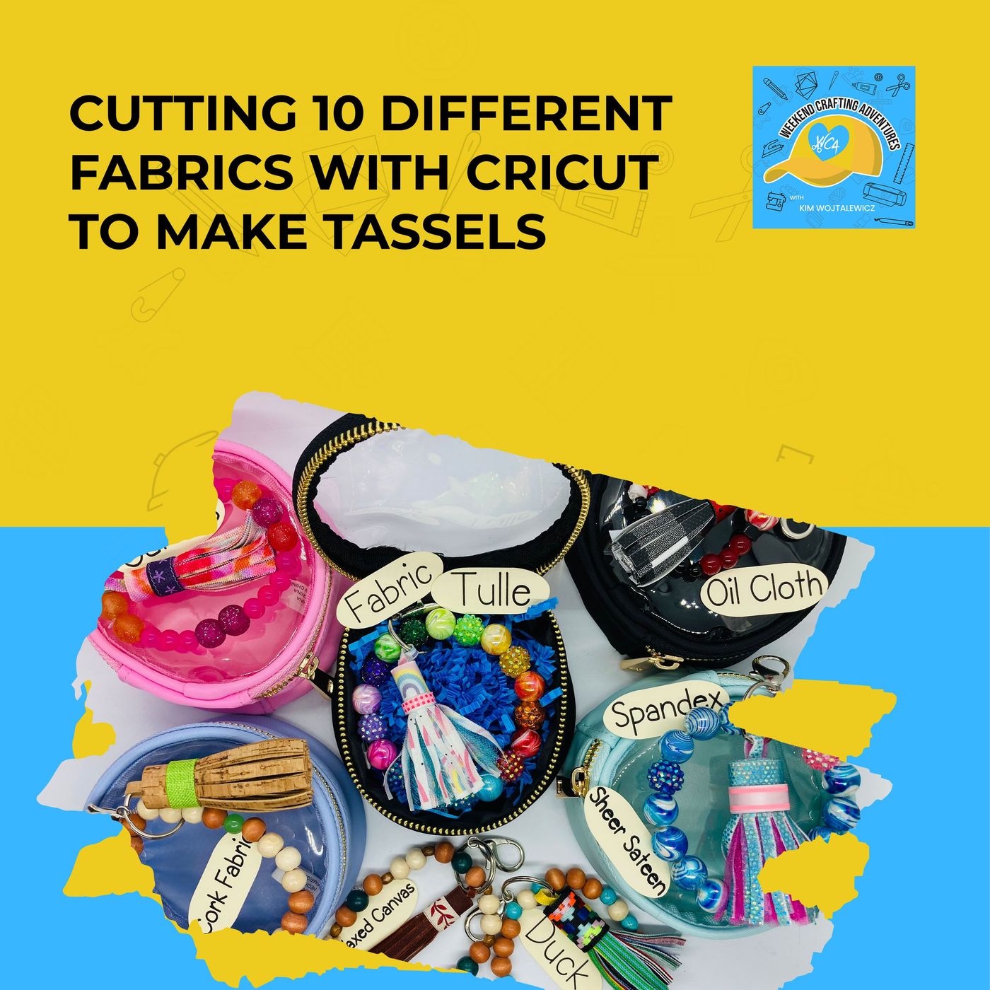 Cutting 10 Different Fabrics With Cricut To Make Tassels