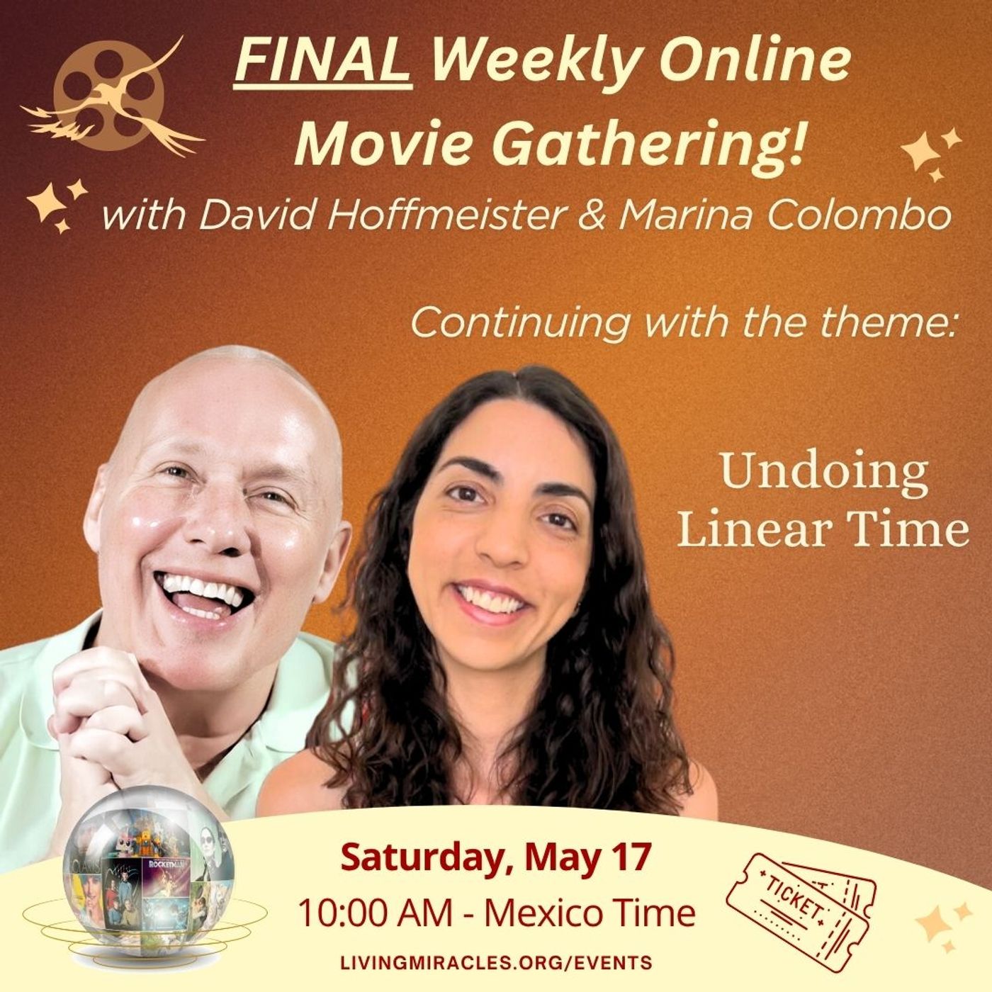 4th. & Final Undoing of Linear Time - Saturday Movie Gathering with David and Marina