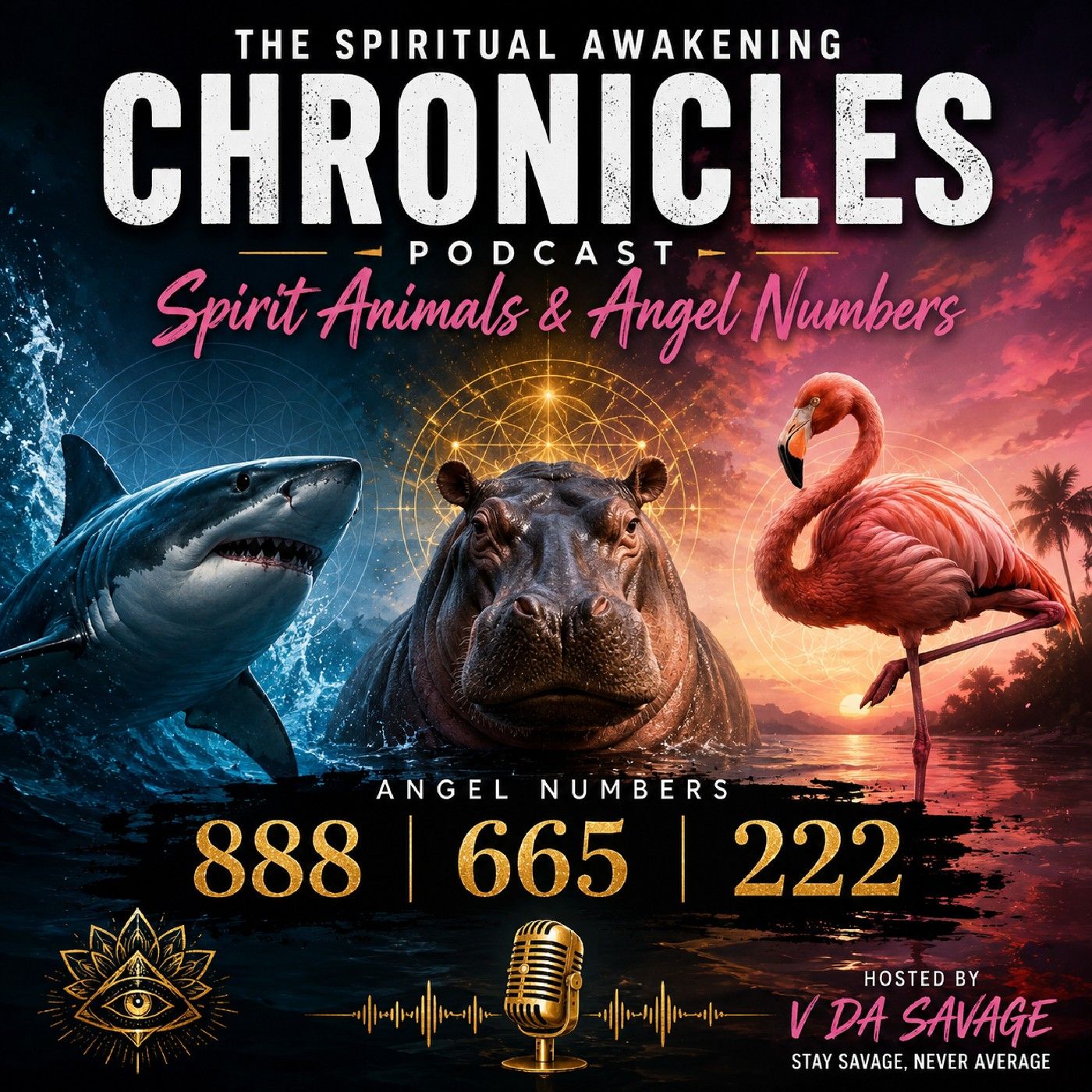 Spirit Animals: Shark, Hippo & Flamingo + Angel Numbers 888, 665 & 222 episode artwork