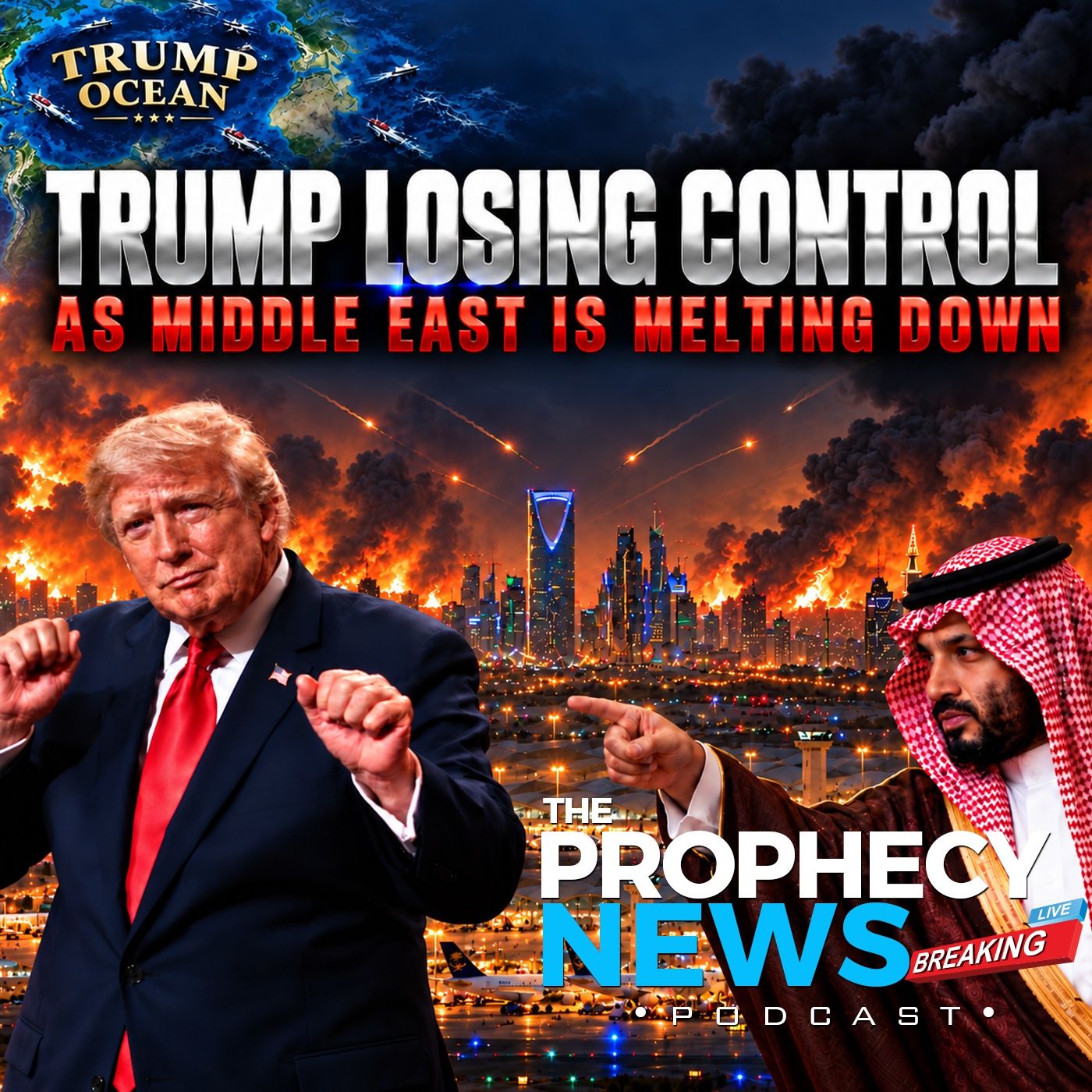 THE PROPHECY NEWS PODCAST: Trump Losing Control As Mohammed Bin Salman Goes Into Hiding