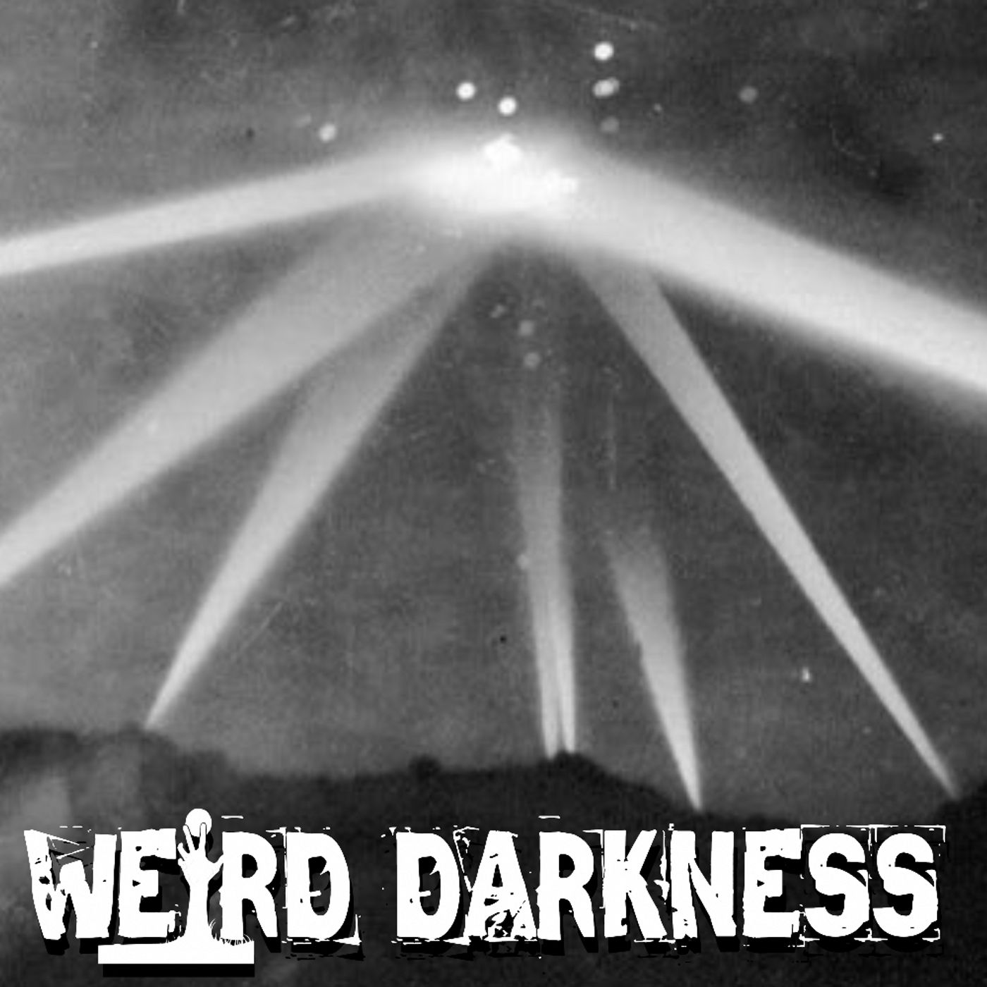 cover of episode “THE 1942 EXTRATERRESTRIAL BATTLE OF LOS ANGELES” and More Creepy True Stories! #WeirdDarkness