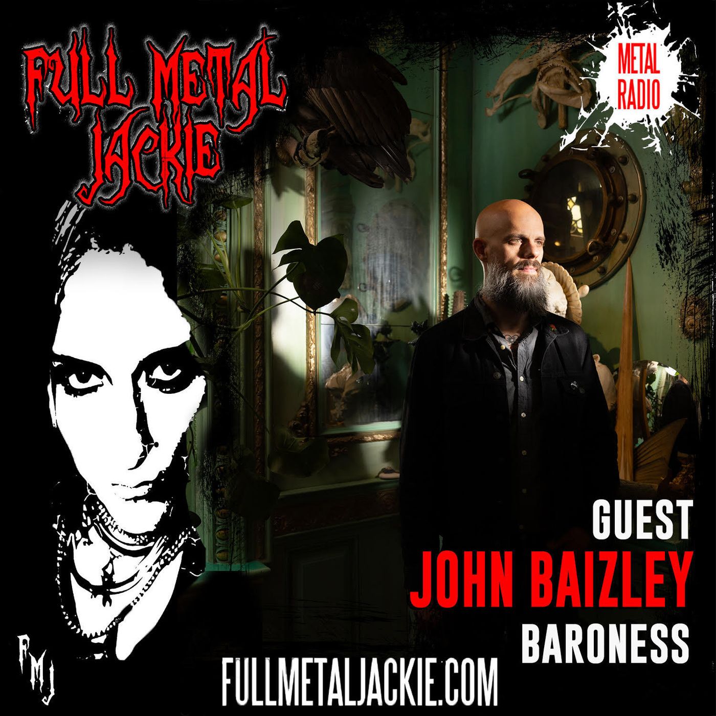 John Baizley of Baroness on the FMJ RADIO show - weekend of 10/3/25 episode artwork
