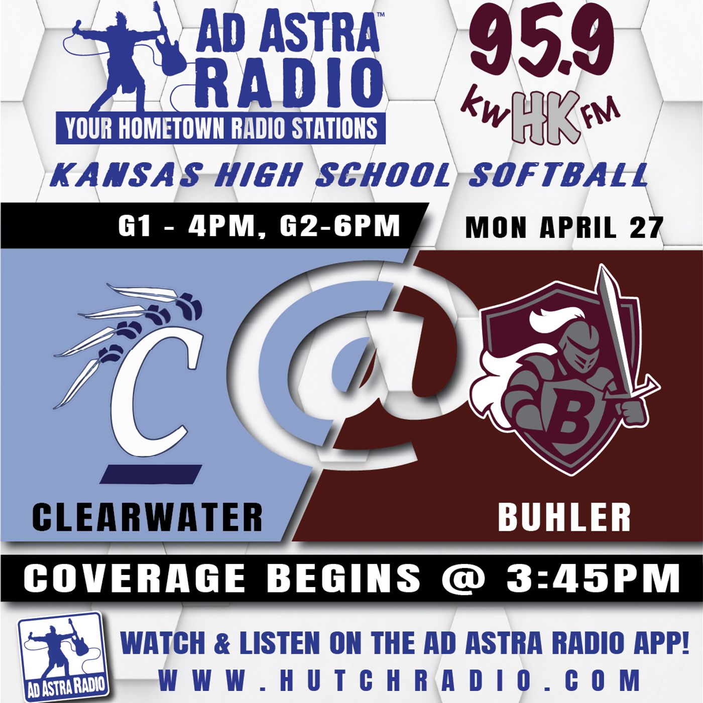 Clearwater Indians at Buhler Crusaders High School Softball (Game 2-April 27, 2026) episode artwork