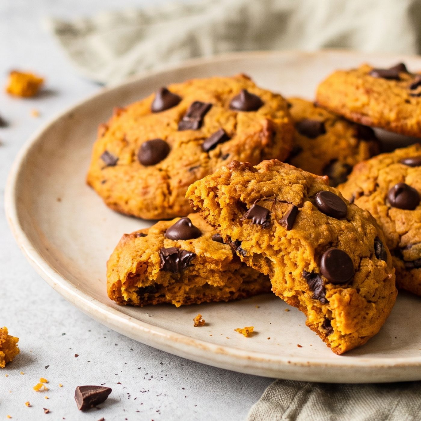 Cookies zucca e gocce di cioccolato: il trucco americano per averli croccanti fuori e morbidissimi dentro