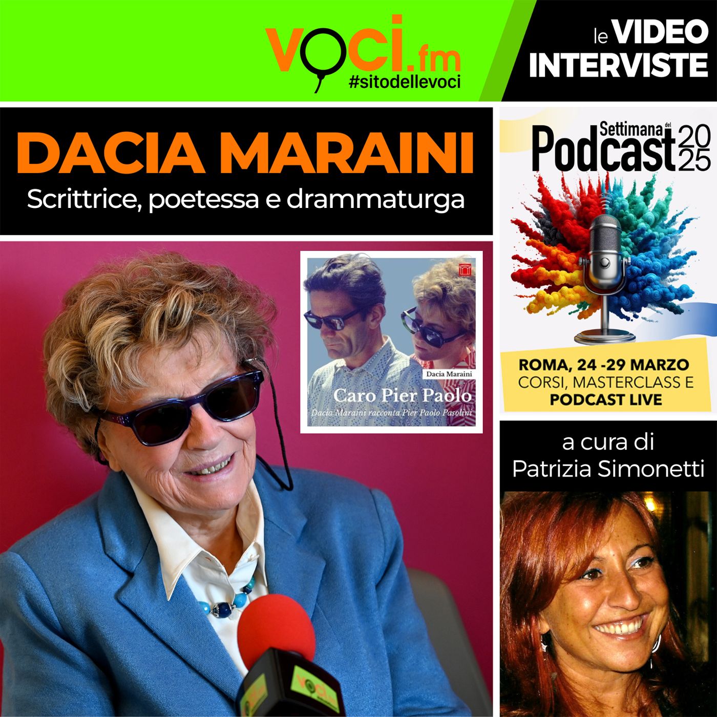SETTIMANA DEL PODCAST 2025: DACIA MARAINI su VOCI.fm - clicca PLAY e ascolta l'intervista episode artwork