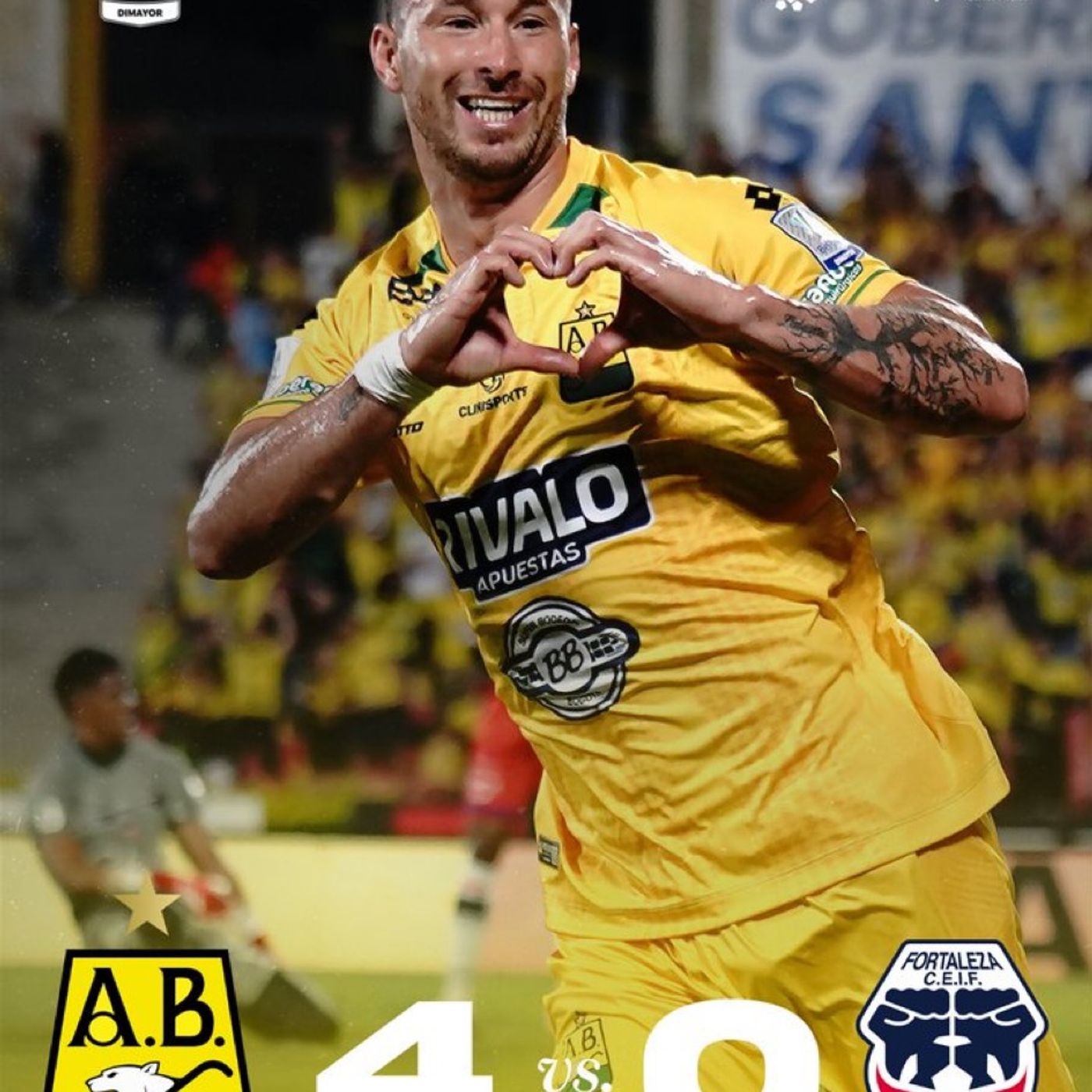 Corazón leopardo. Goleada en La Bordadora, 4-0 a Fortaleza.