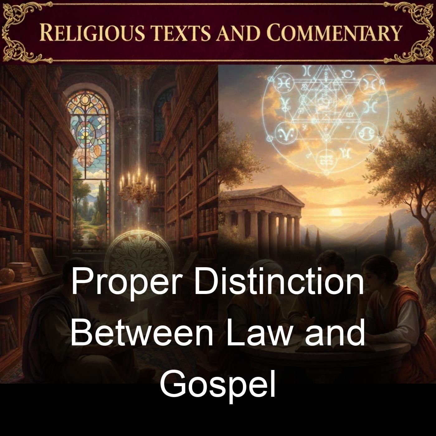 Proper Distinction Between Law and Gospel cover art