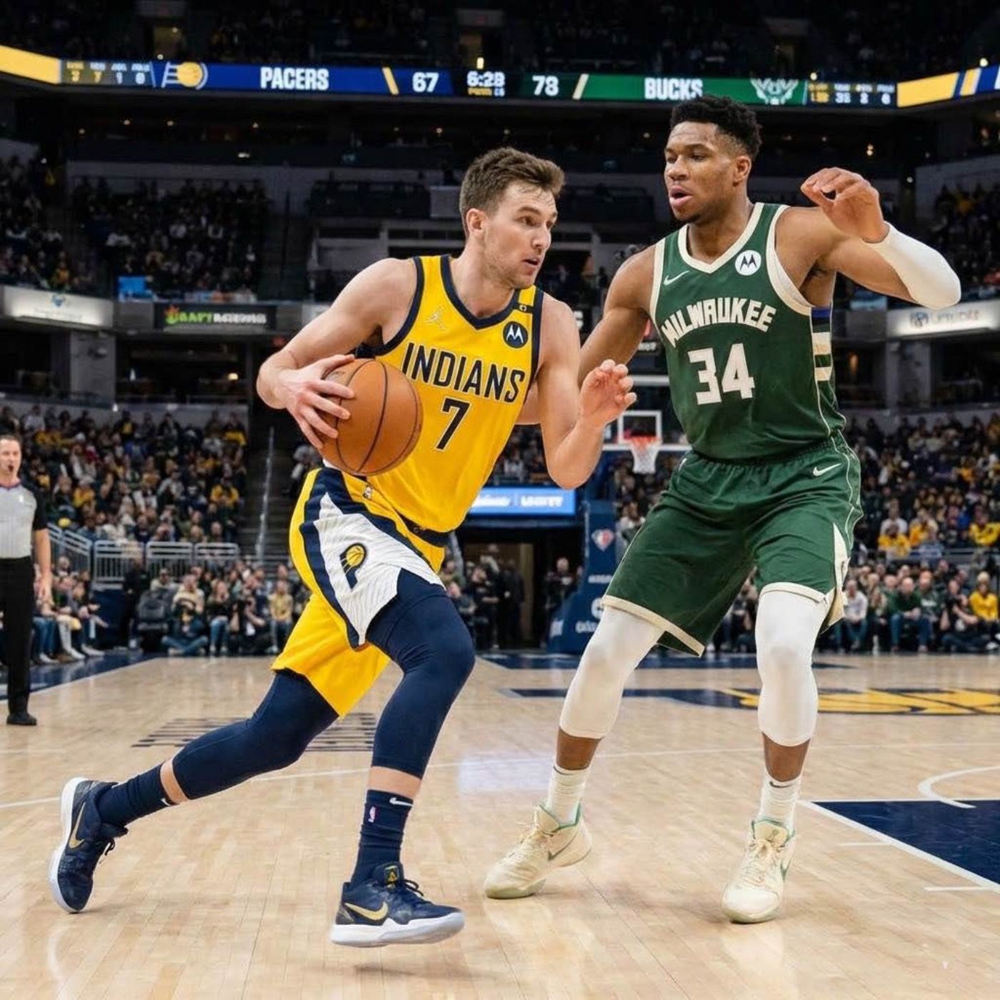 🏀 Bucks Outlast Pacers to Clinch Third Straight Victory