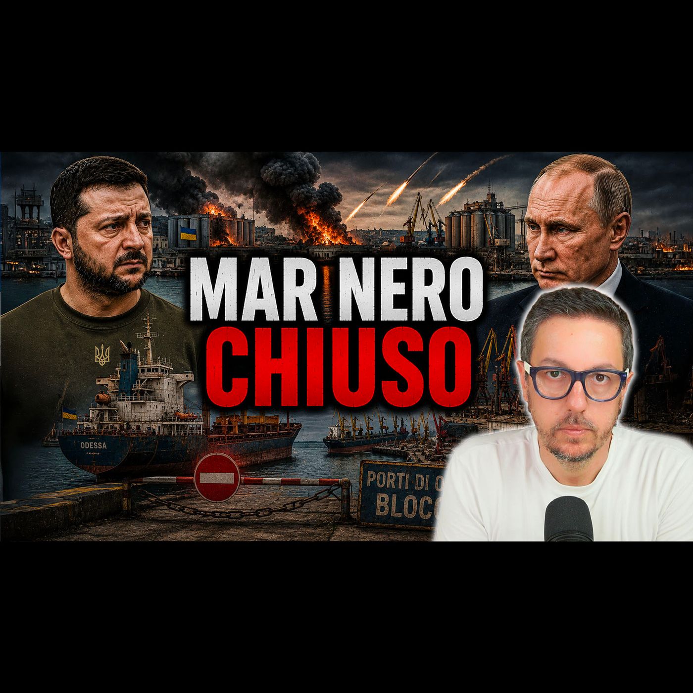 MOSCA DEVASTA I PORTI UCRAINI E LE ESPORTAZIONI DI KIEV SI AZZERANO episode artwork