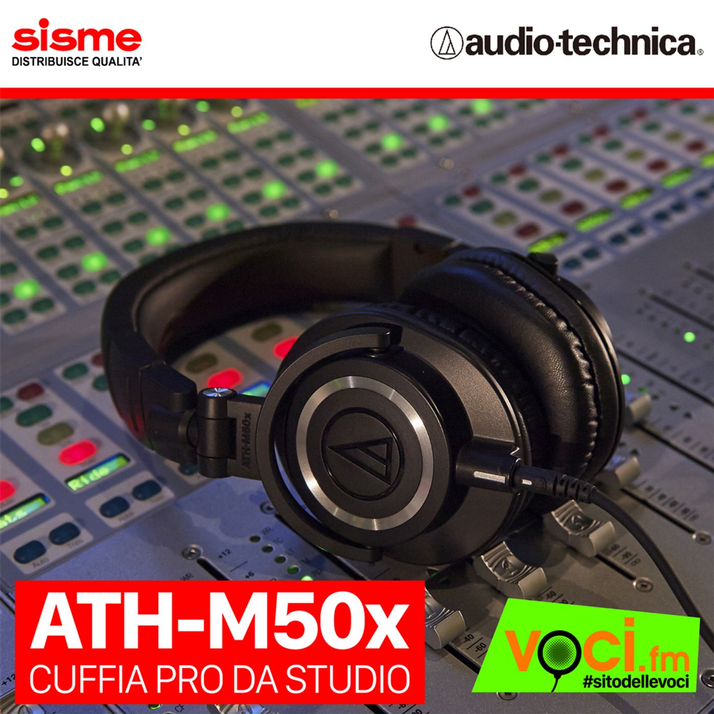 Clicca PLAY e ascolta la recensione delle "ATH-M50x" le cuffie professionali adatte a tutto episode artwork