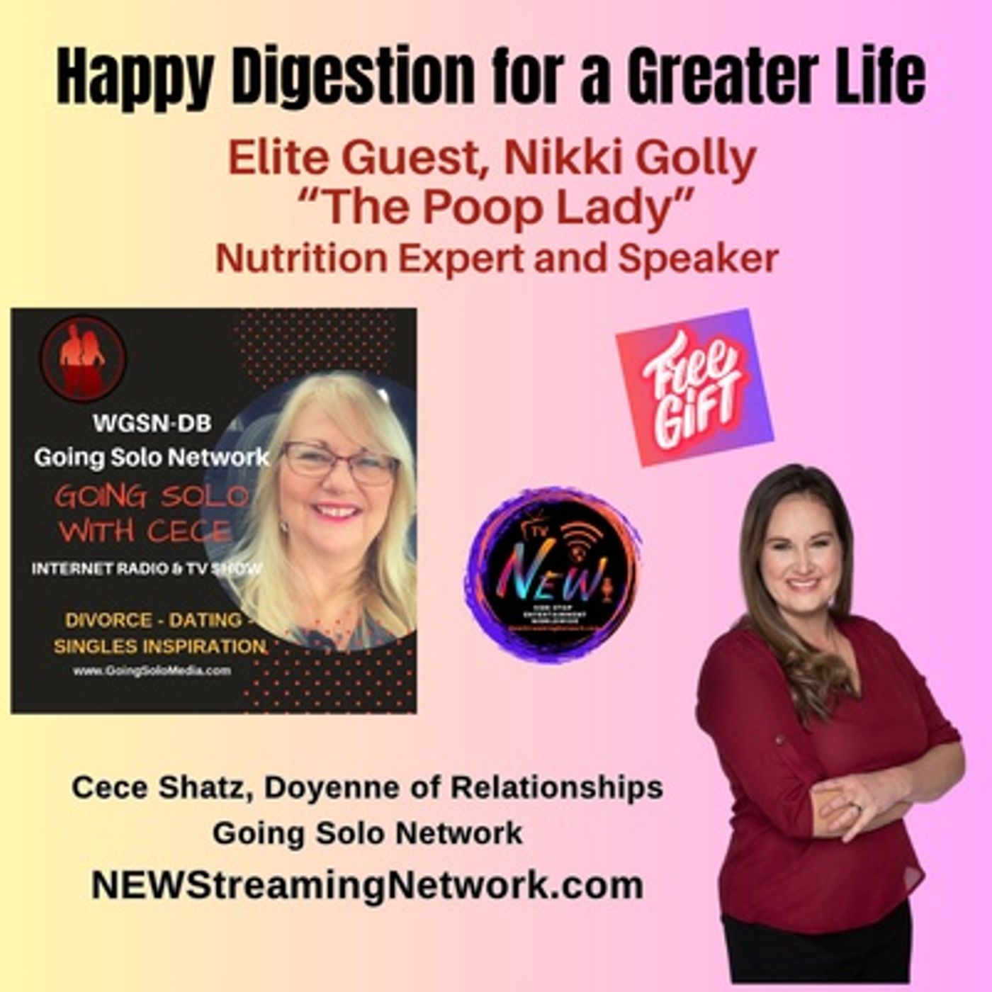 Nikki Golly - Happy Digestion for a Greater Life episode artwork