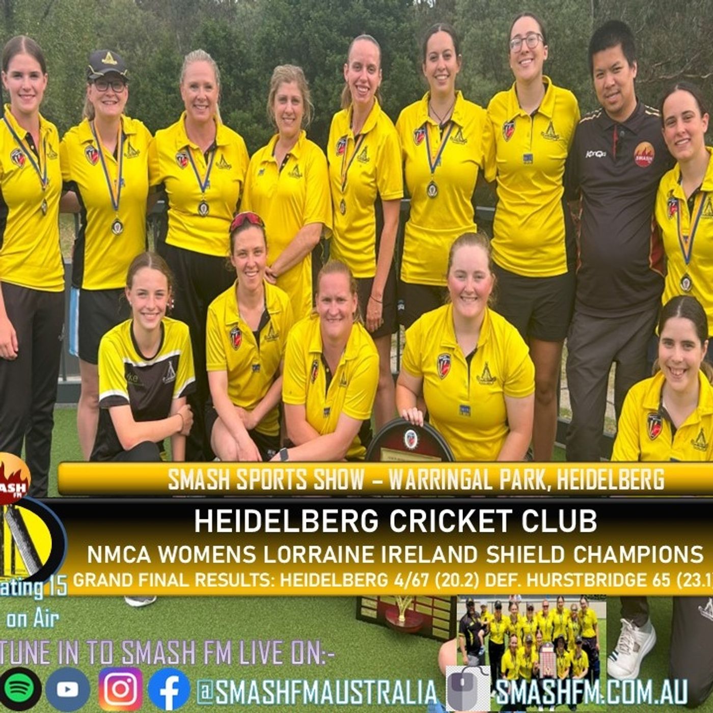 SSS15THYR: Heidelberg Cricket Club NMCA Lorraine Ireland Shield Championship Interviews 090125