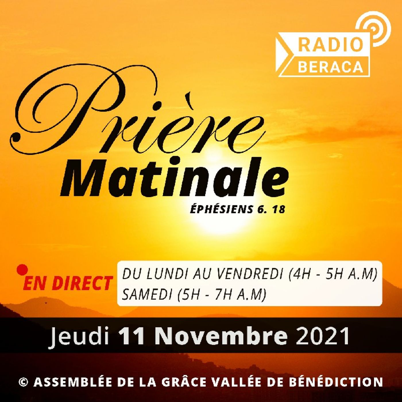 11/11/2021- Prière matinale episode artwork