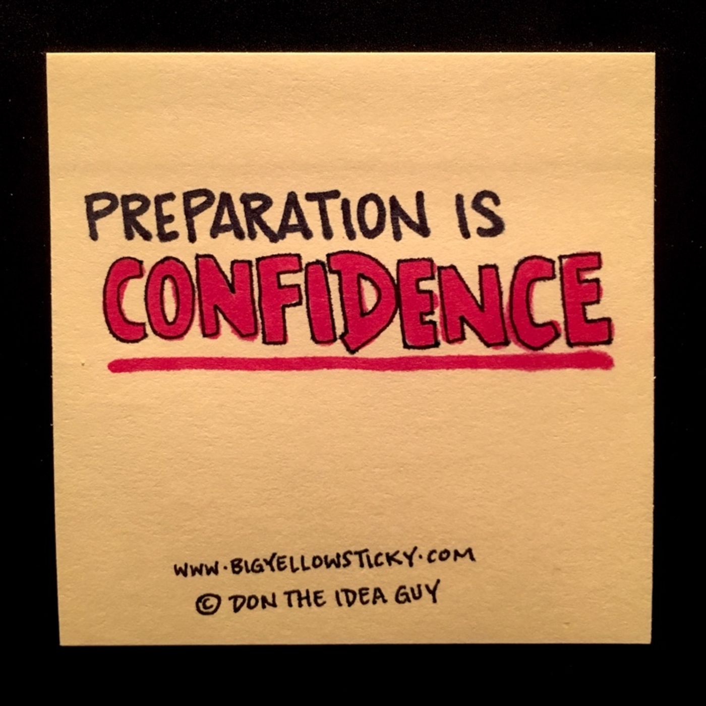 Preparation Is Confidence : BYS 180