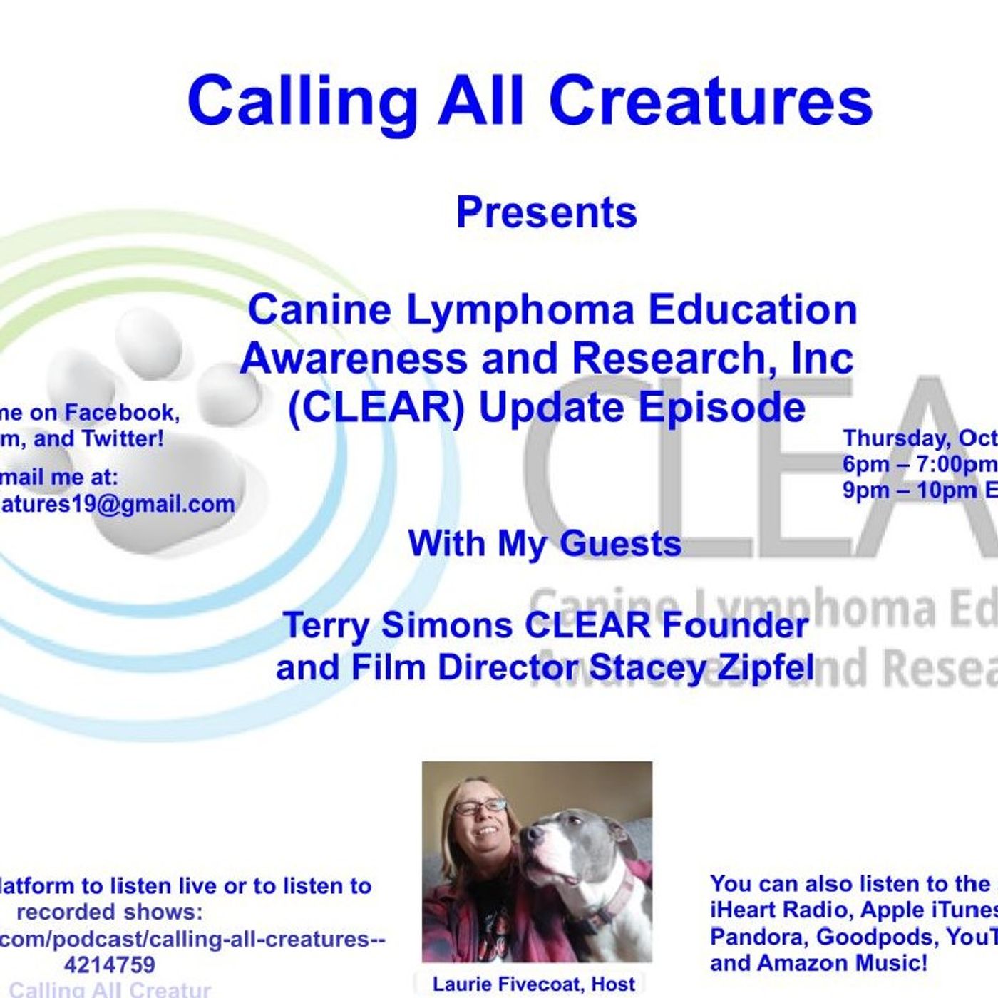 Calling All Creatures Presents CLEAR Update Episode