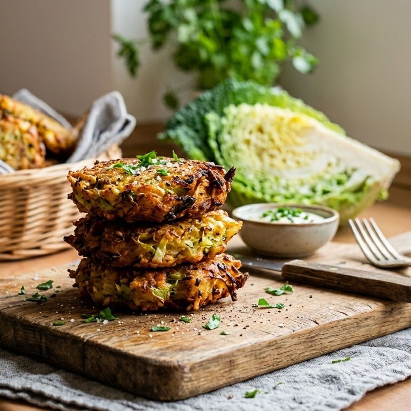 Frittelle di riso e verza
