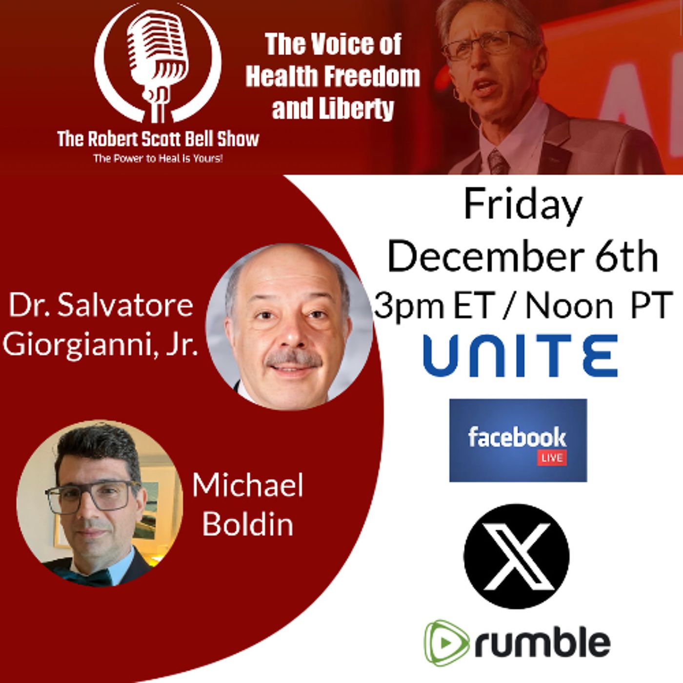 UnitedHealthcare, Dr. Salvatore Giorgianni, Fat Studies Course, Michael Boldin, Forgotten Revolution Principles, 2nd Amendment - The RSB Sho episode artwork