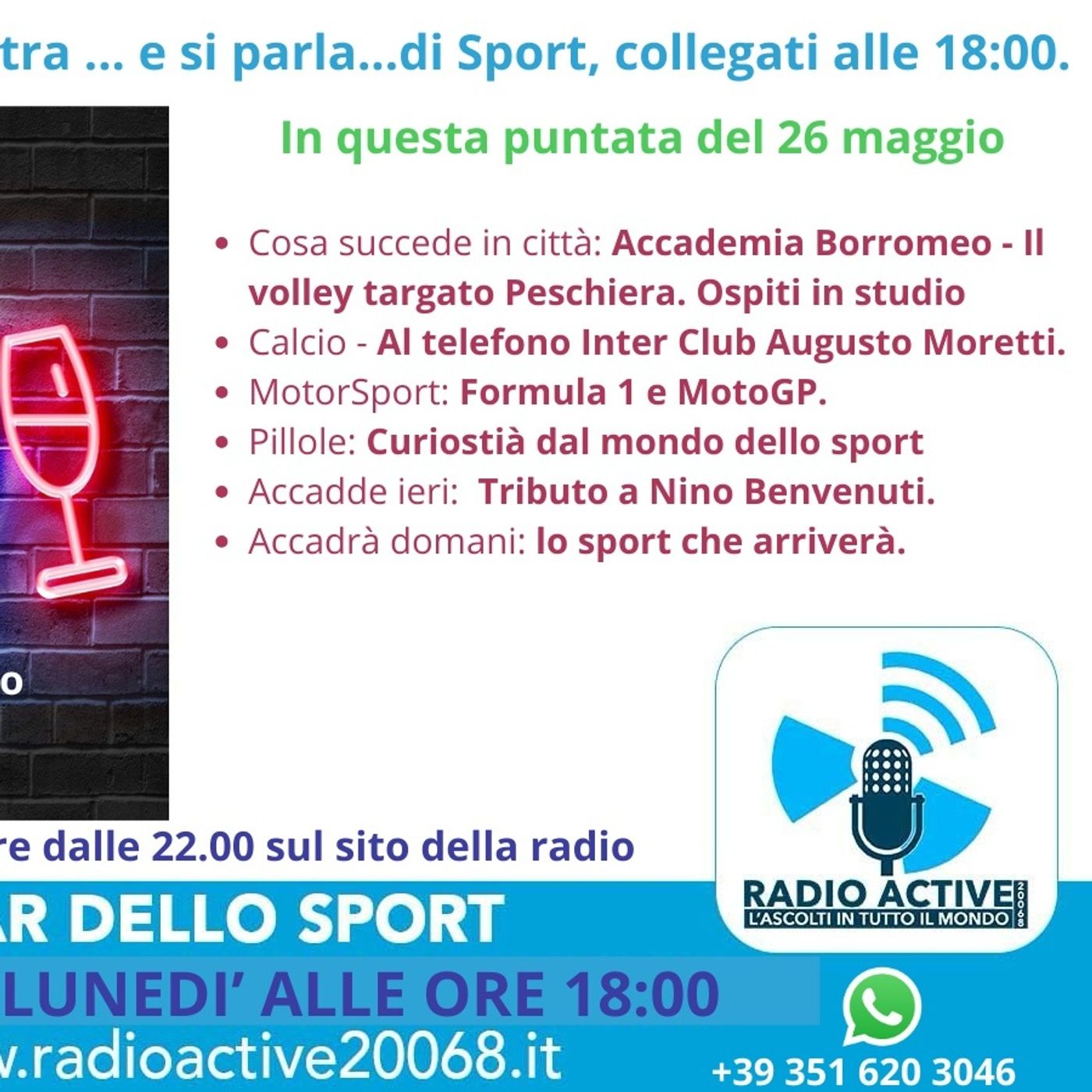 Bar dello Sport - 26 maggio - Accademia Borromeo - Inter Club Augusto Moretti - Montecarlo - Silverstone episode artwork