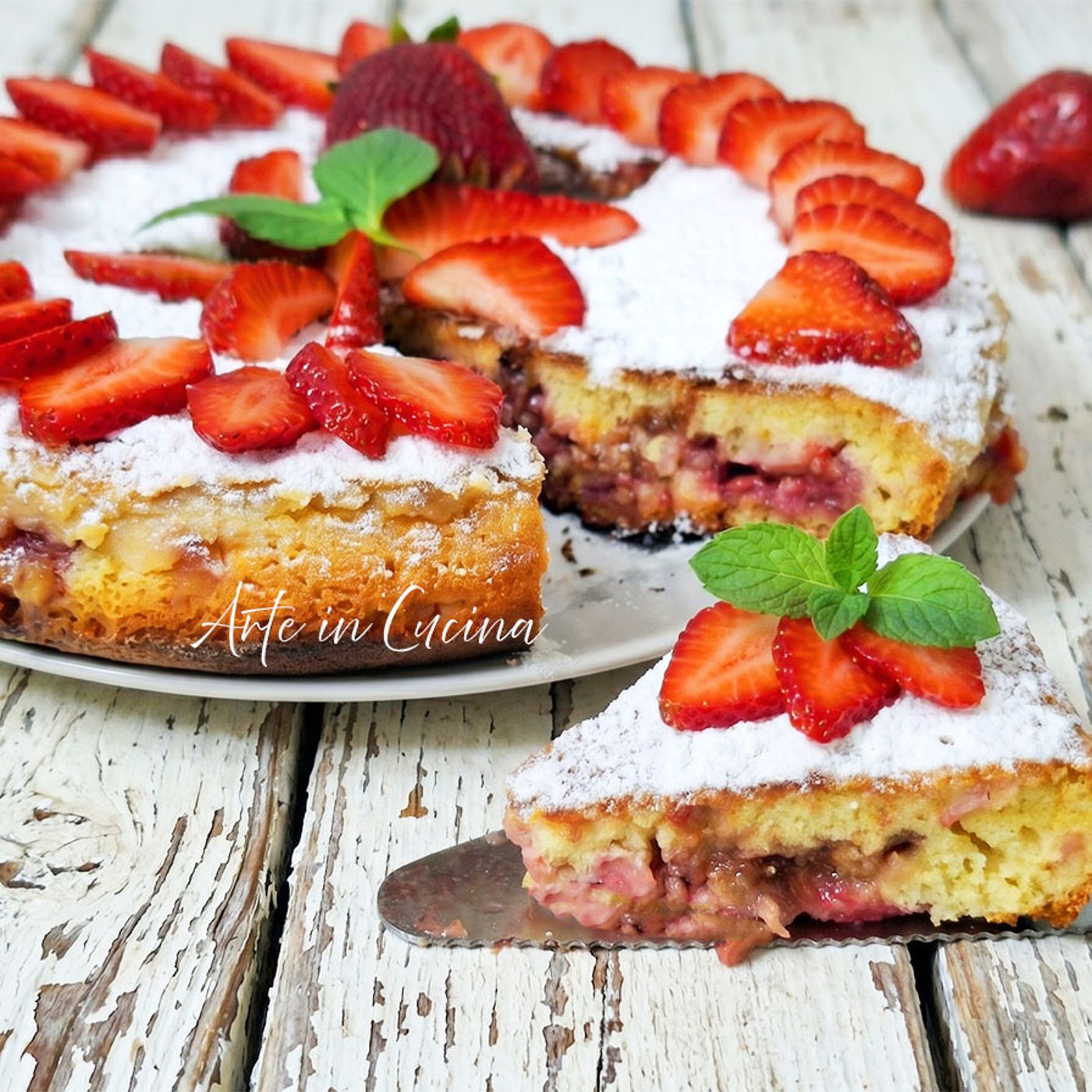 TORTA di FRAGOLE in PADELLA