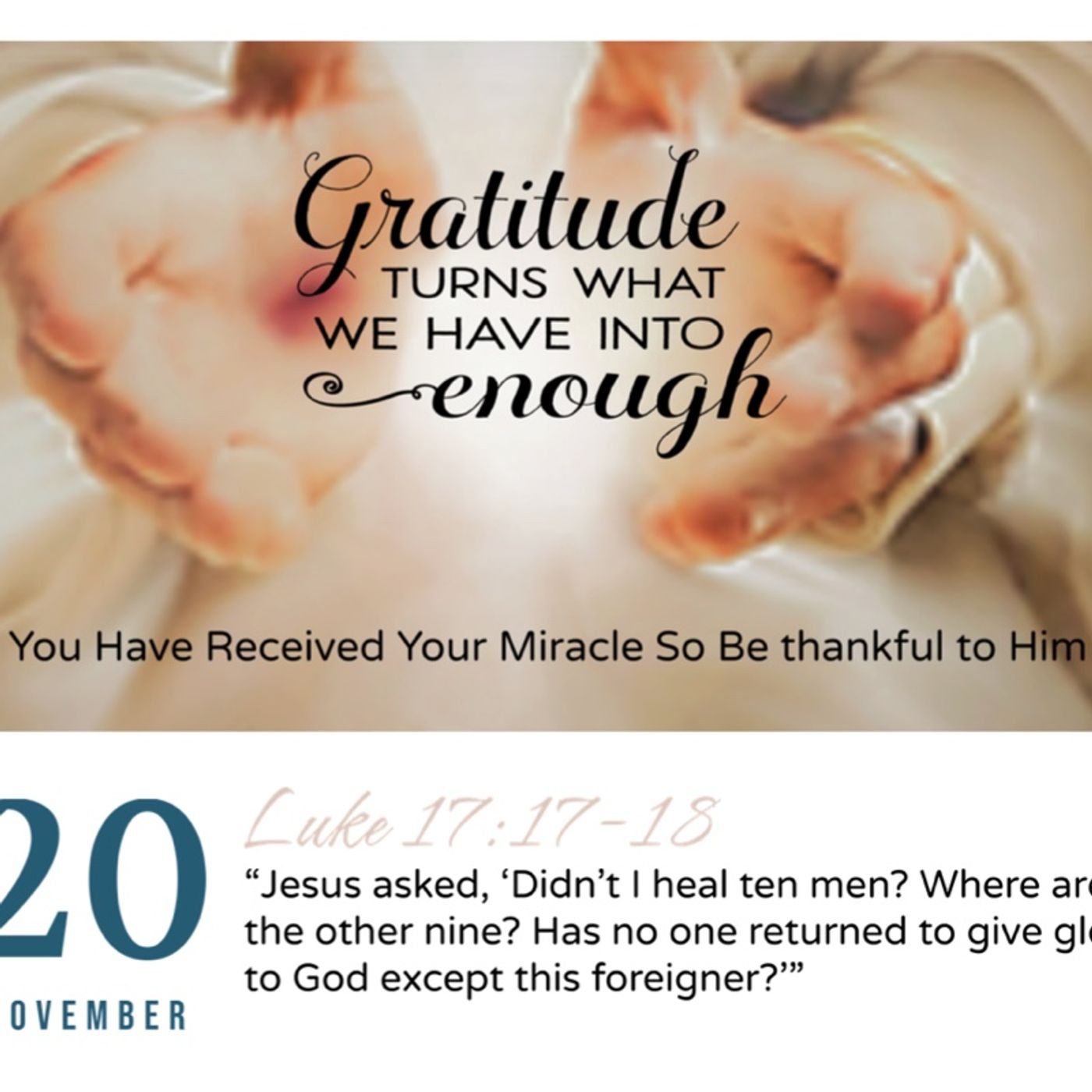 Being grateful will help accomplishing unthinkable! episode artwork