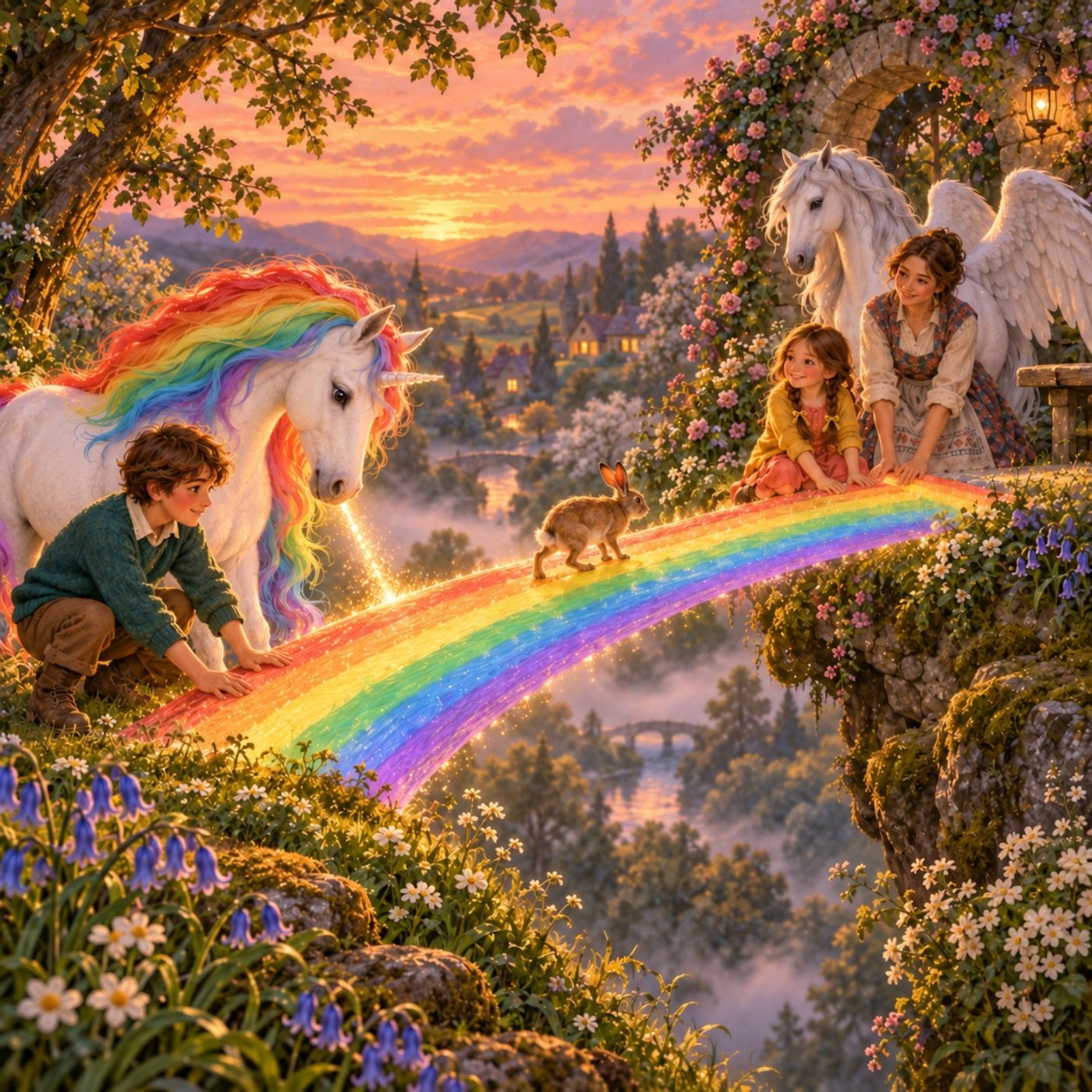 The Rainbow with Two Ends