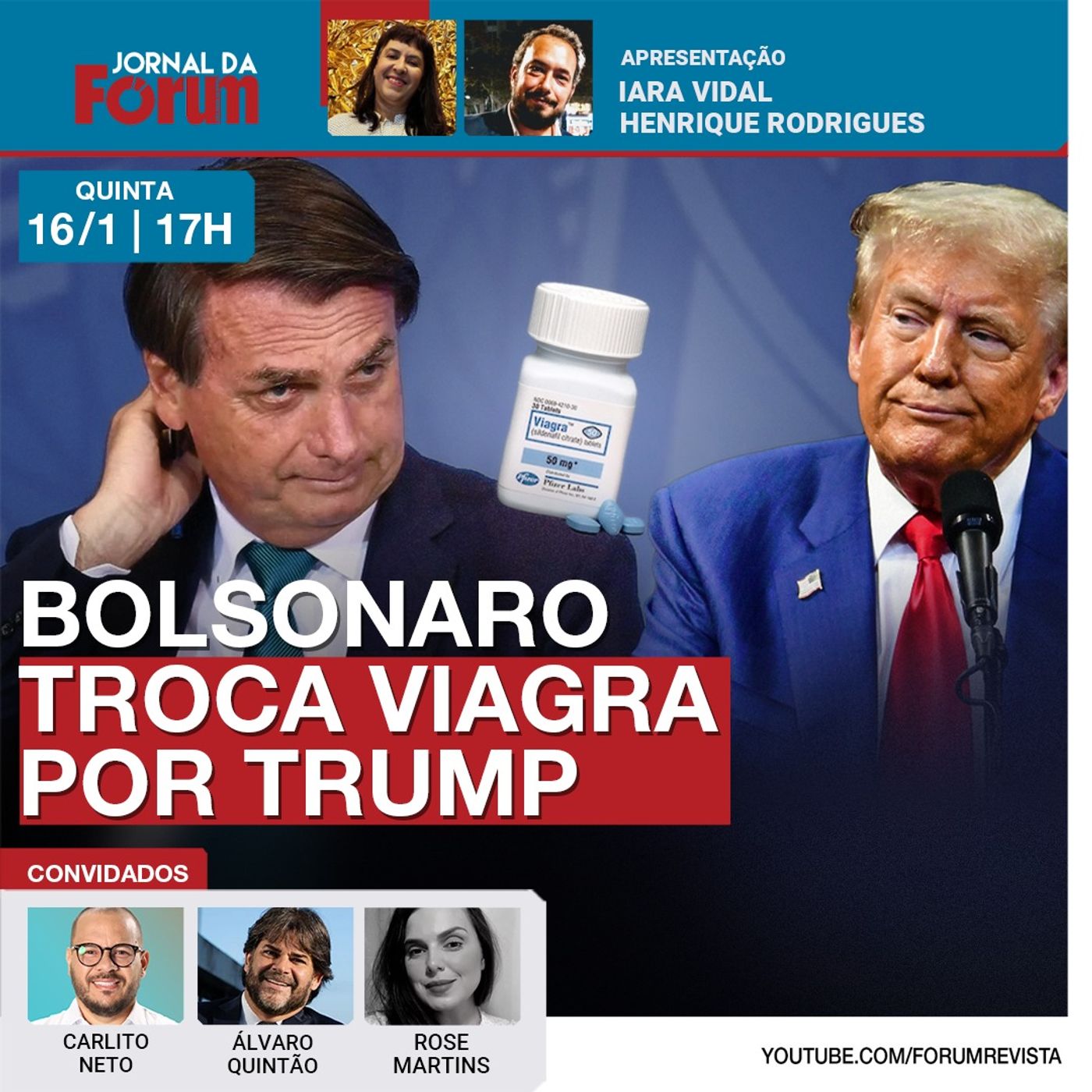 Bolsonaro diz a jornal dos EUA que convite para posse de Trump o fez parar de tomar Viagra | 16.1.25 episode artwork